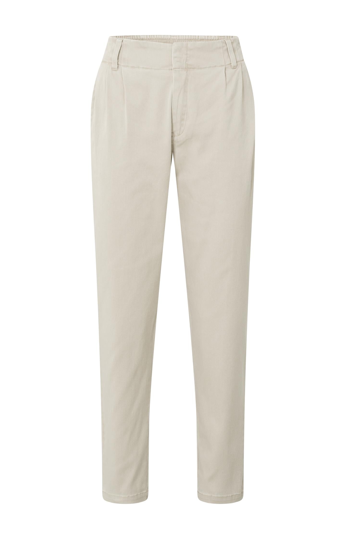 Loose fit trousers with pockets and zip fly from cotton - Type: product