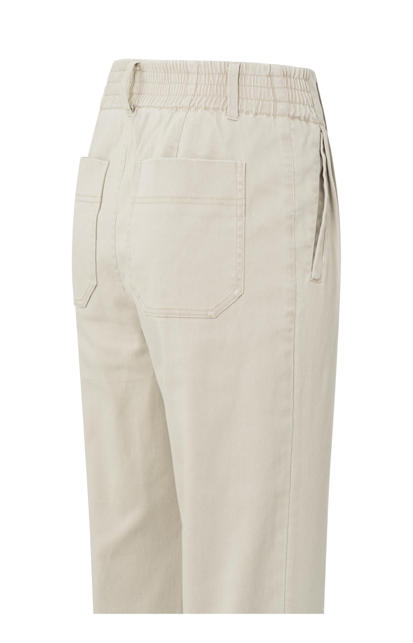 Loose fit trousers with pockets and zip fly from cotton