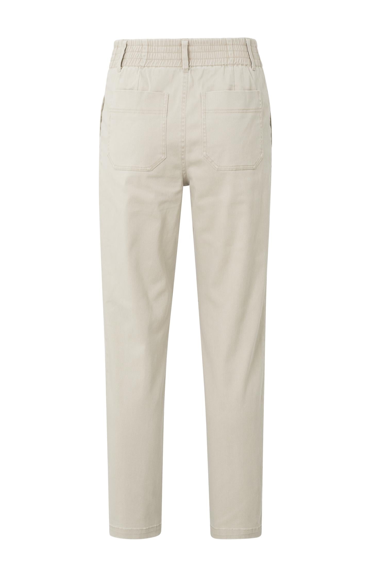 Loose fit trousers with pockets and zip fly from cotton