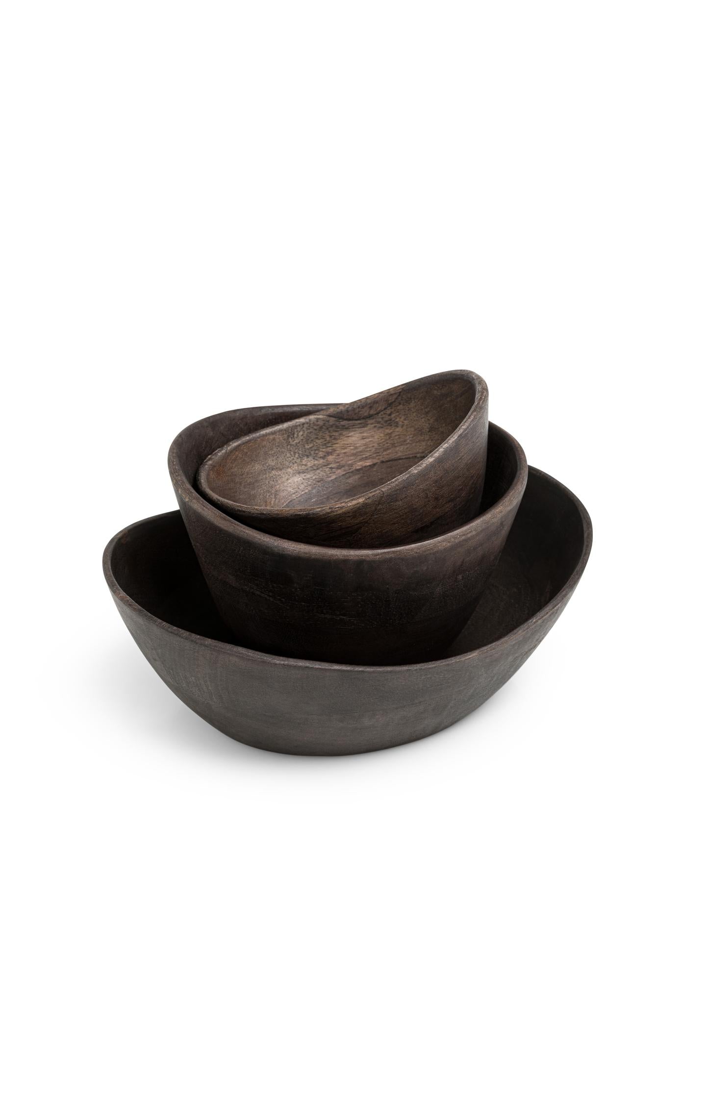 Mango wood bowl - large