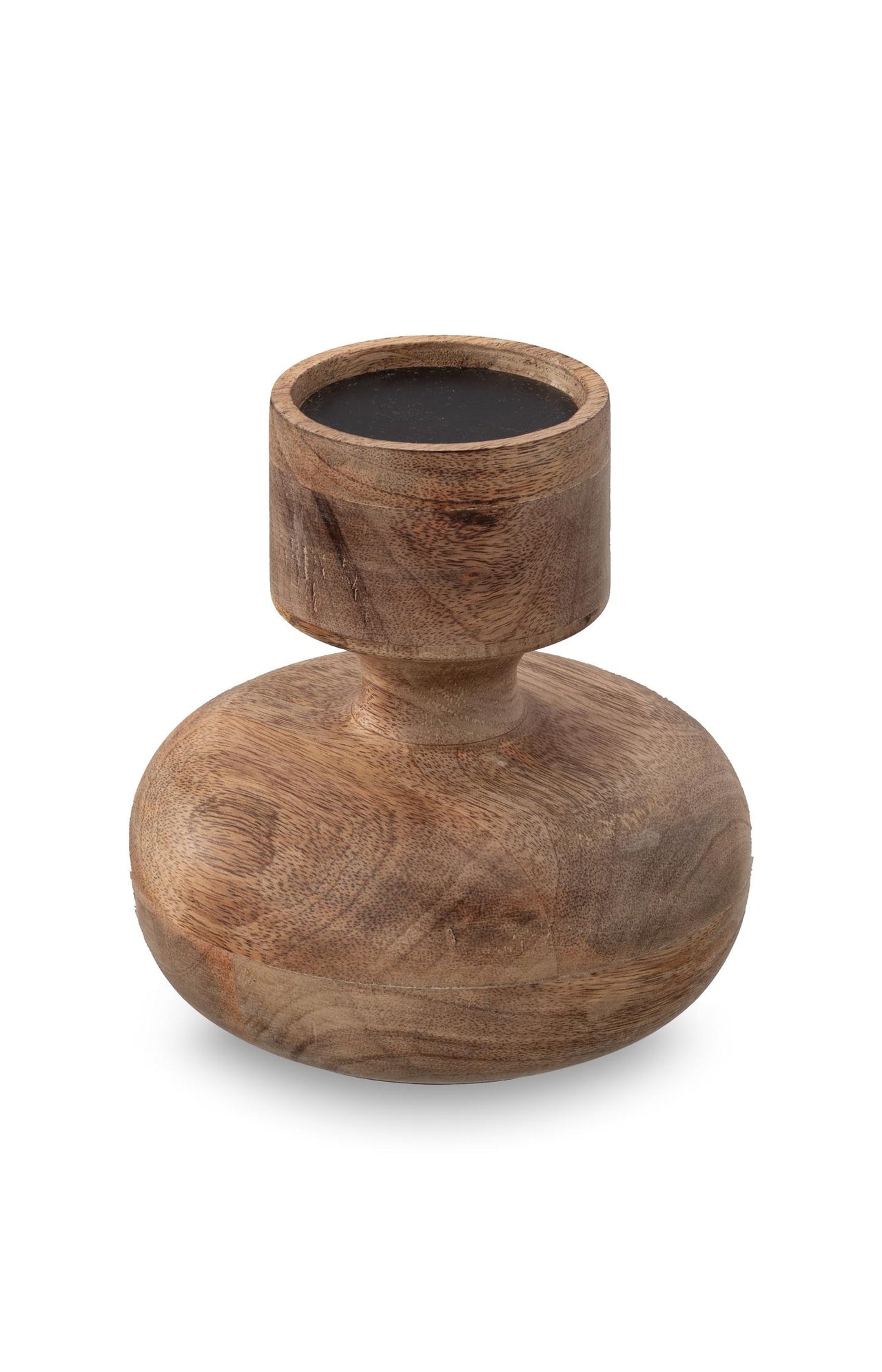 Mango wood candle holder - Type: product