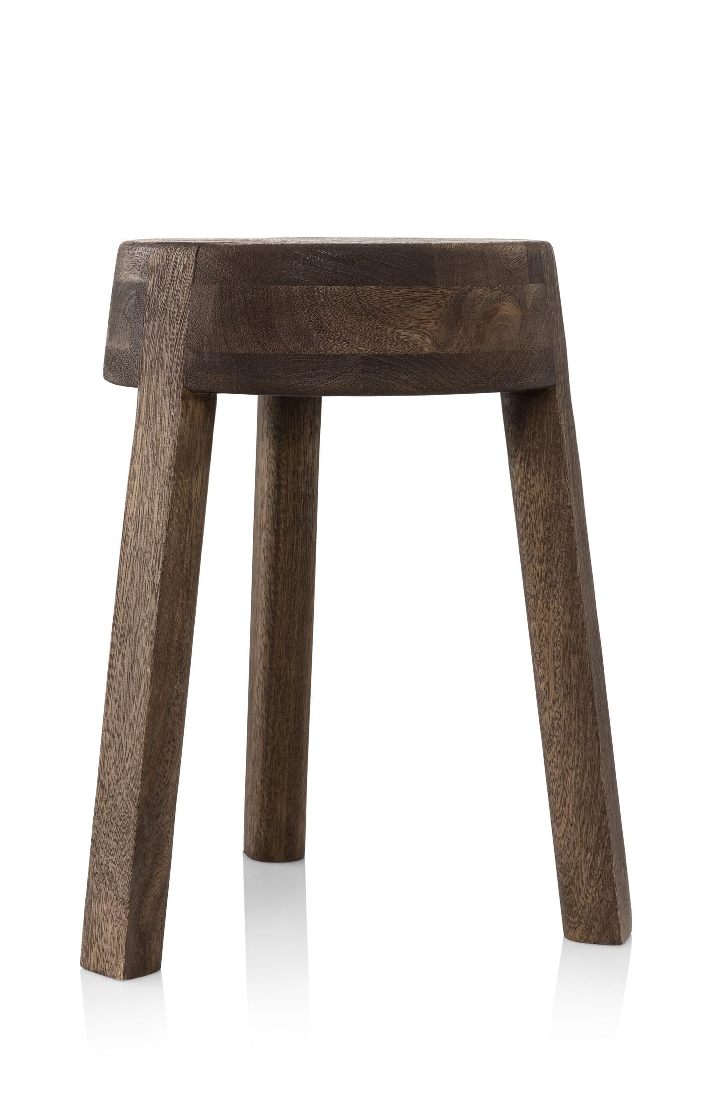 Mango wood stool