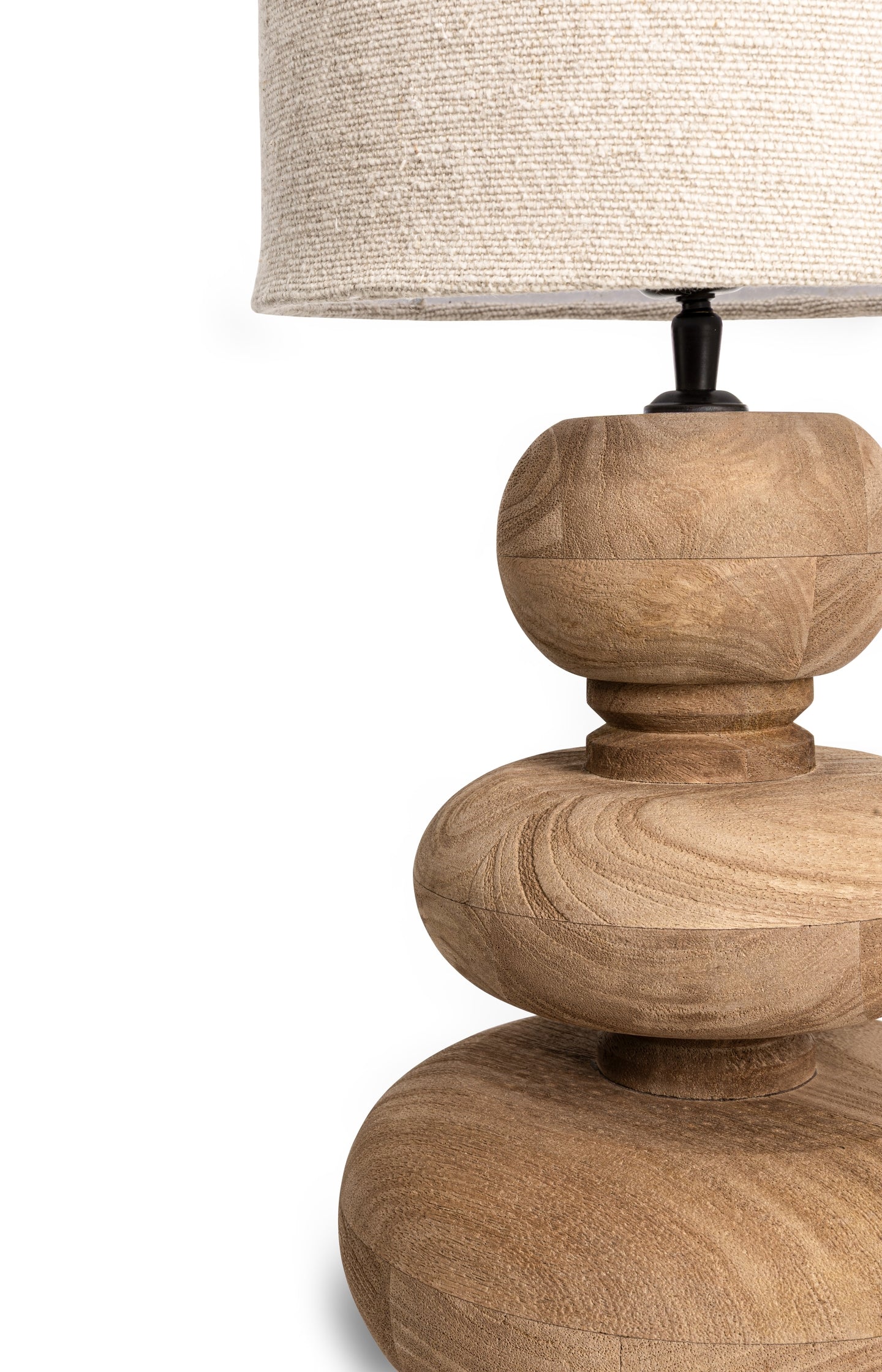Mango wood table lamp