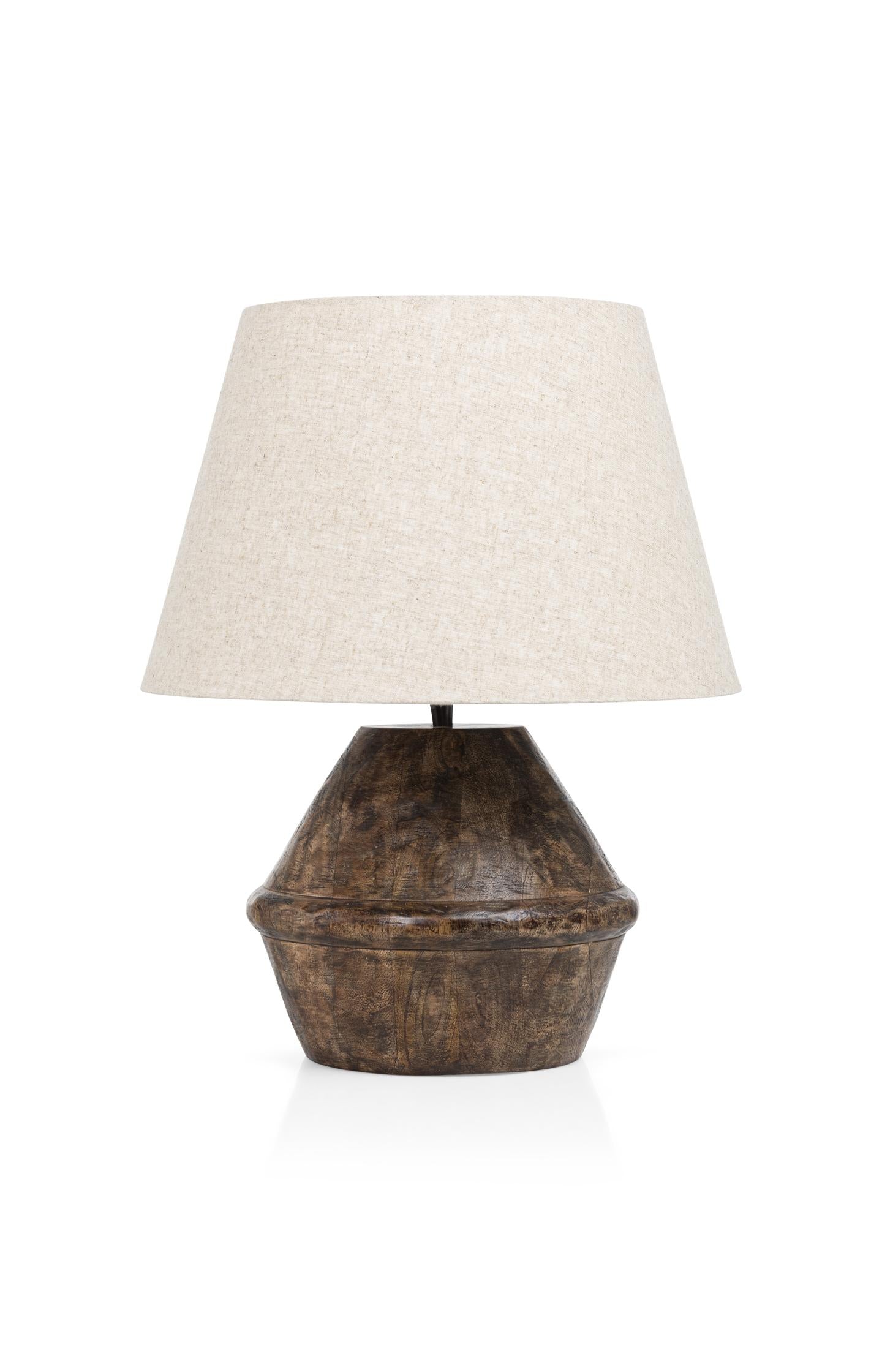 Mango wood table lamp - Type: product
