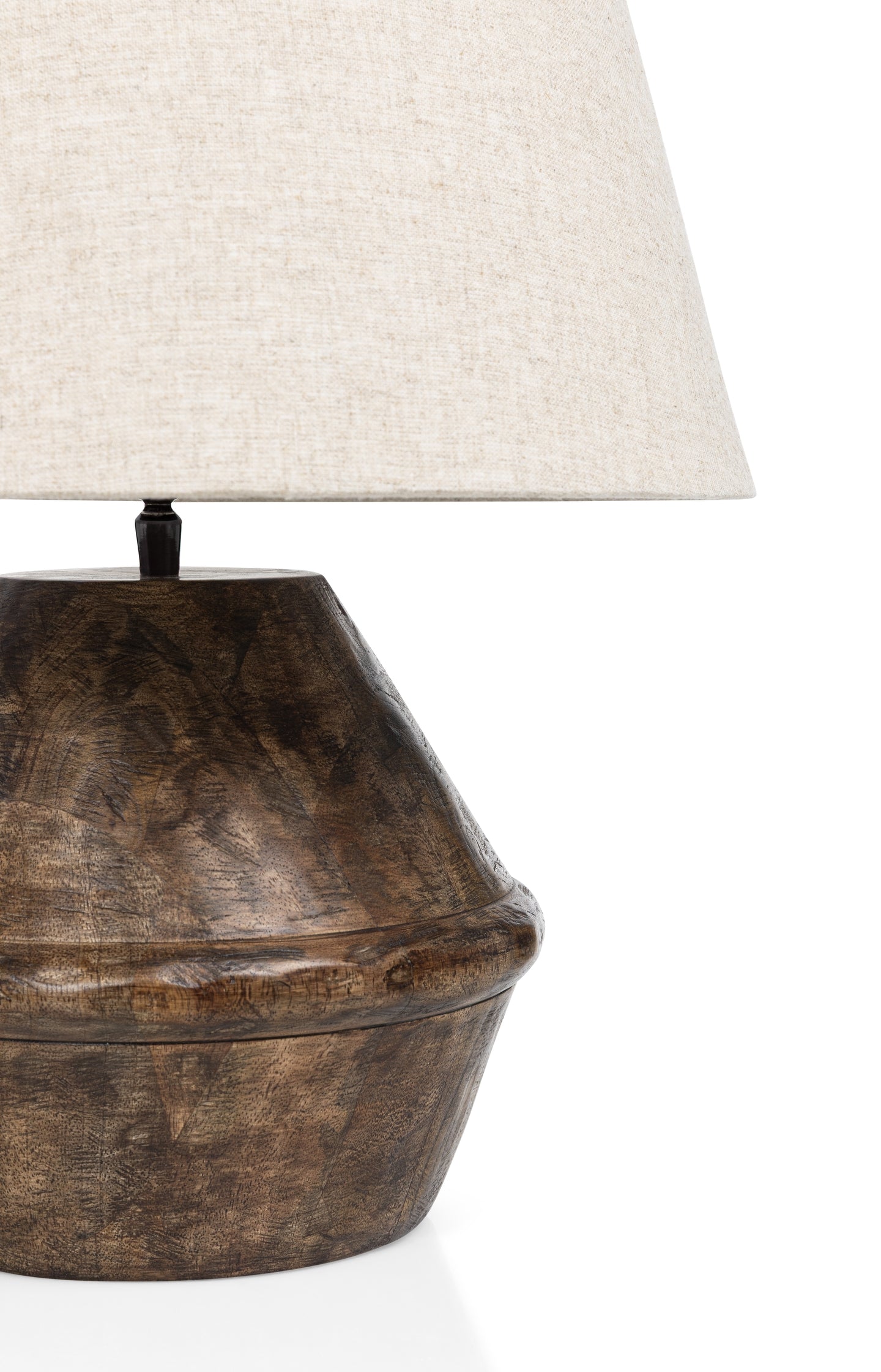 Mango wood table lamp