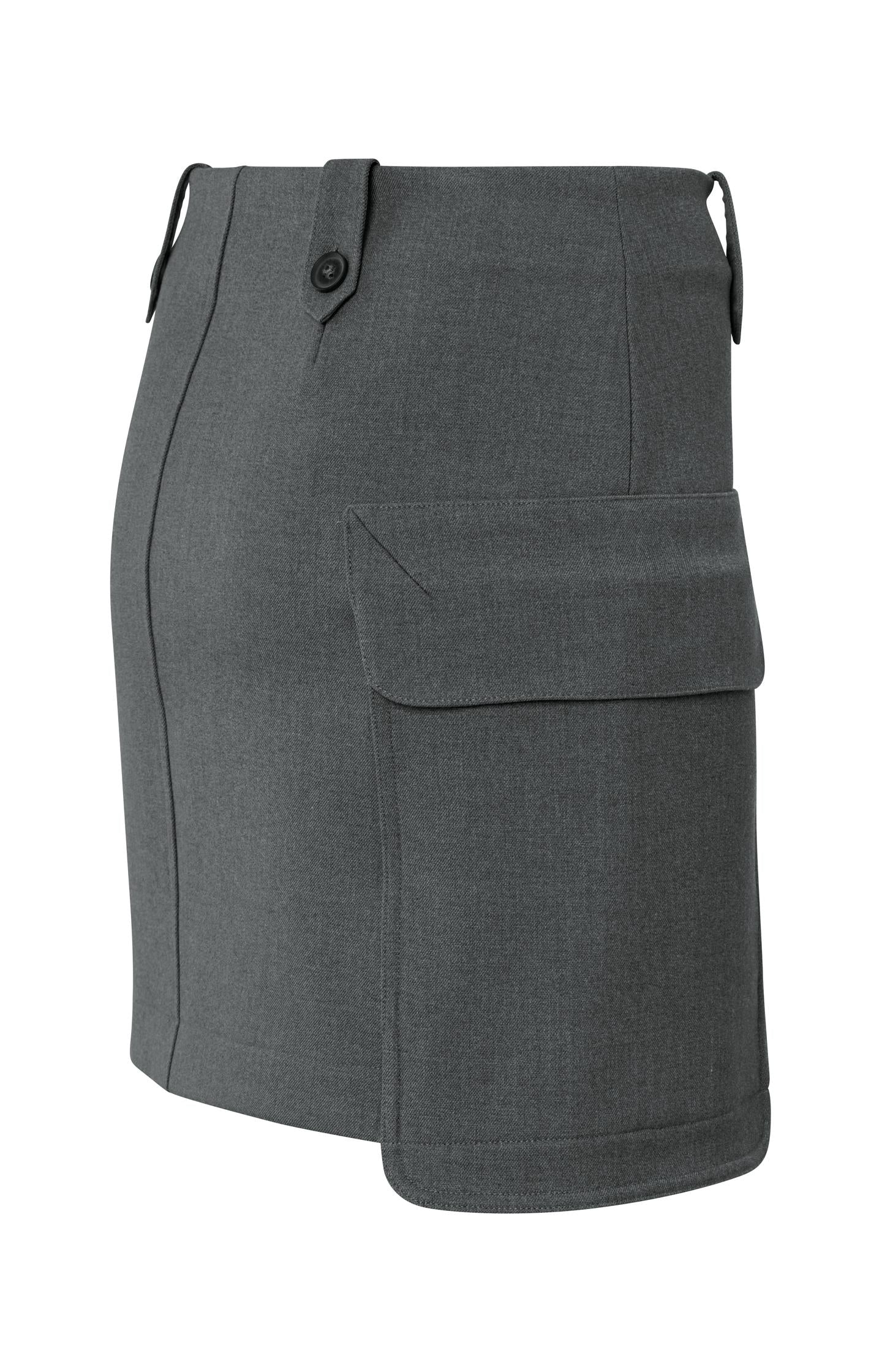 Mini cargo skirt with pocket and button details