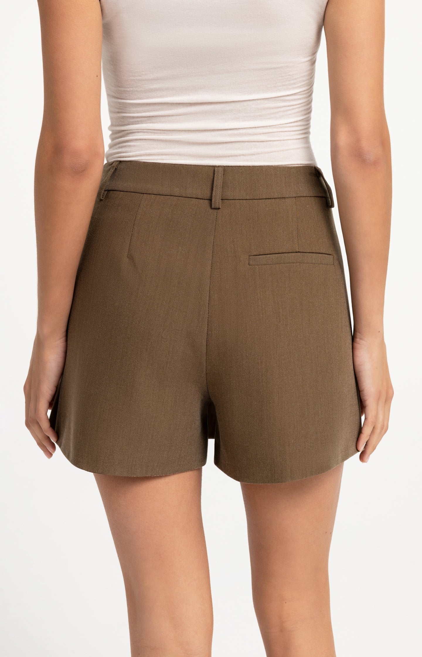 Mini skort with pleat detail