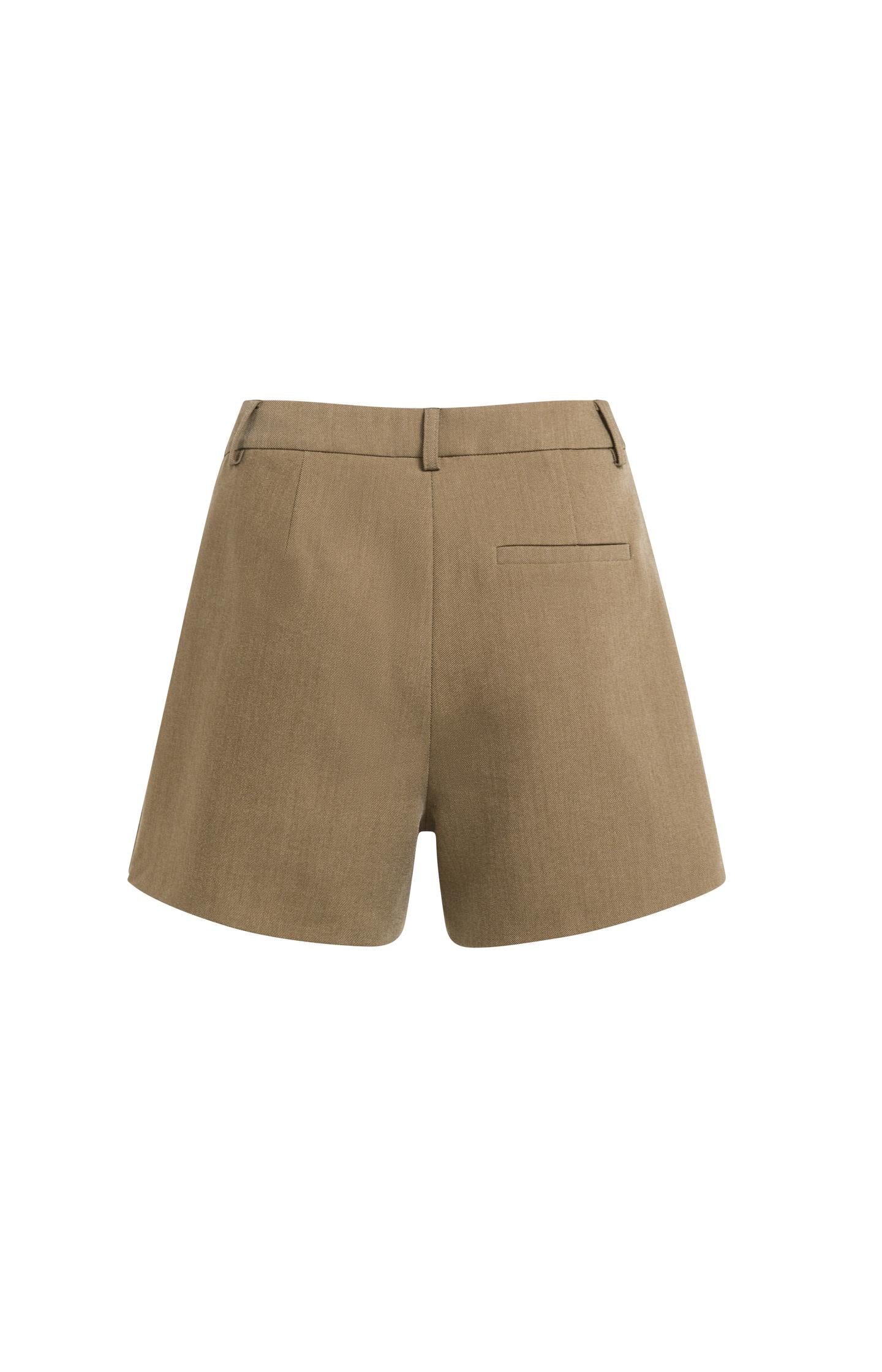 Mini skort with pleat detail