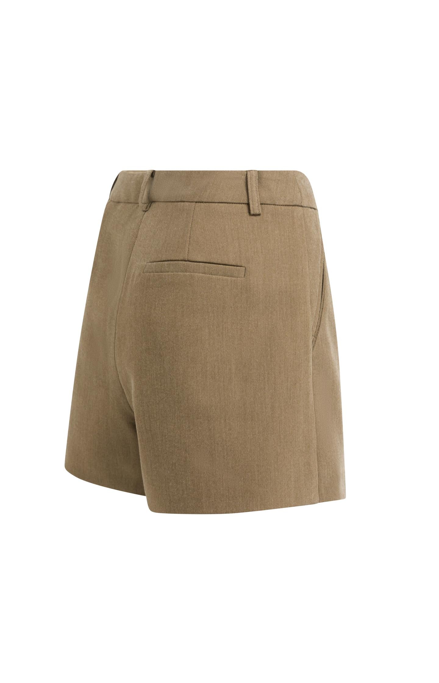 Mini skort with pleat detail