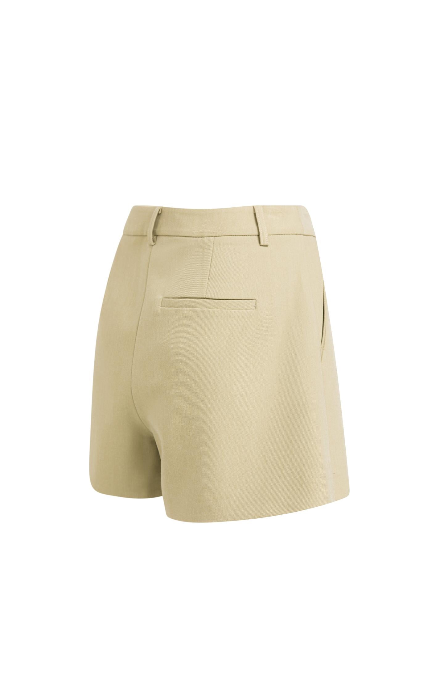 Mini skort with pleat detail