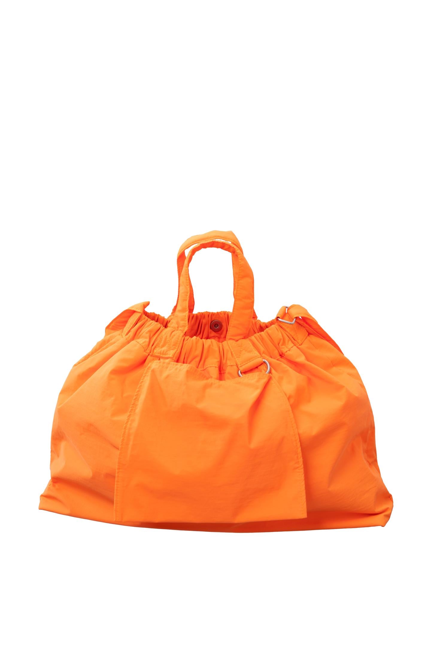 Nylon bag with handle and pockets