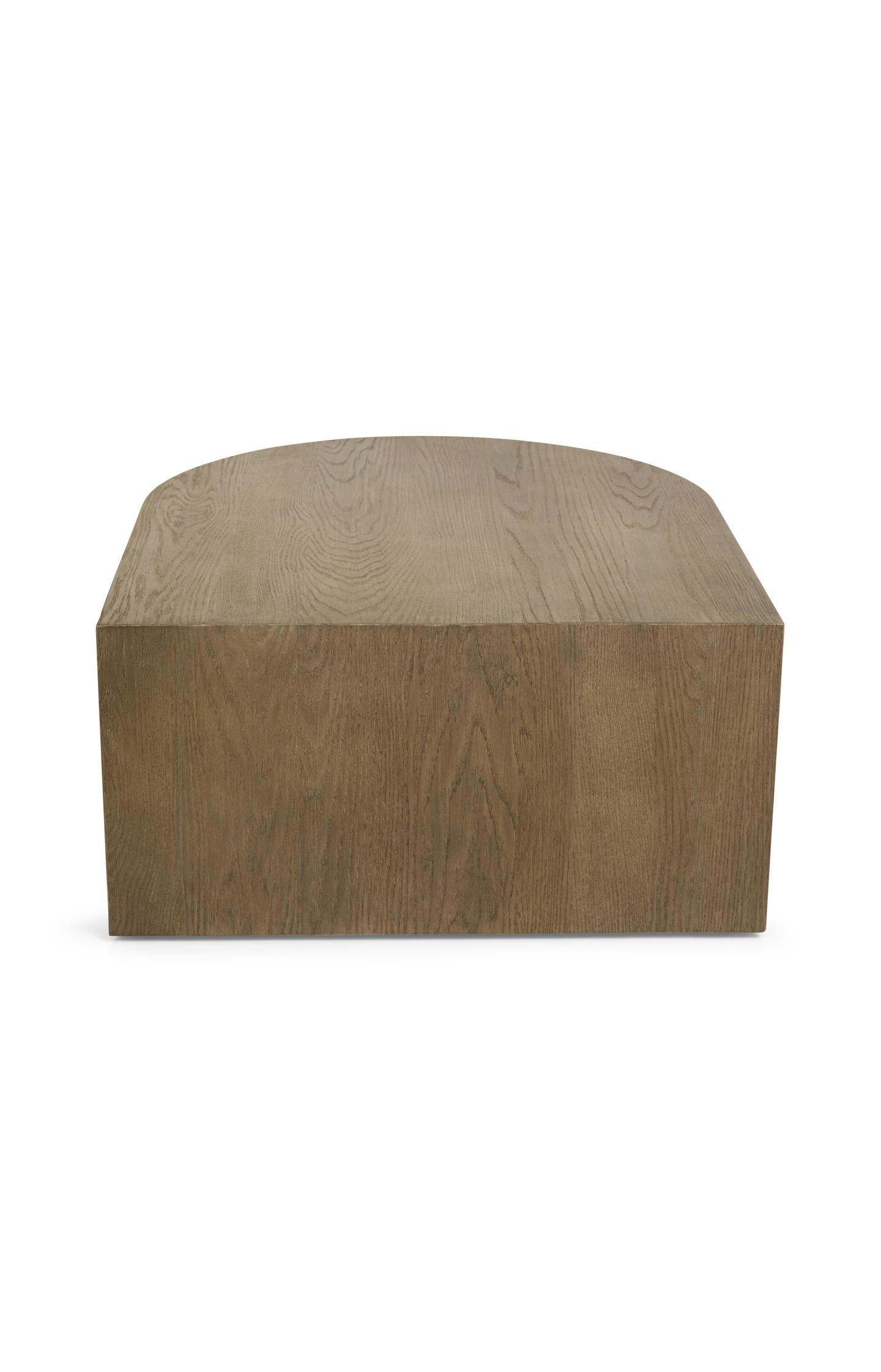 Oak veneer coffee table