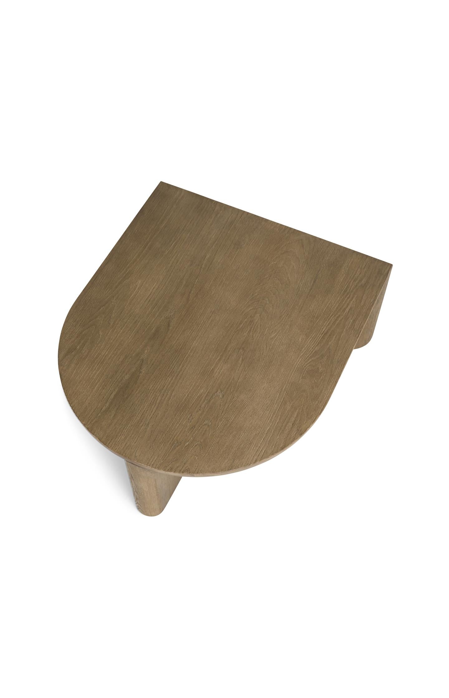 Oak veneer coffee table