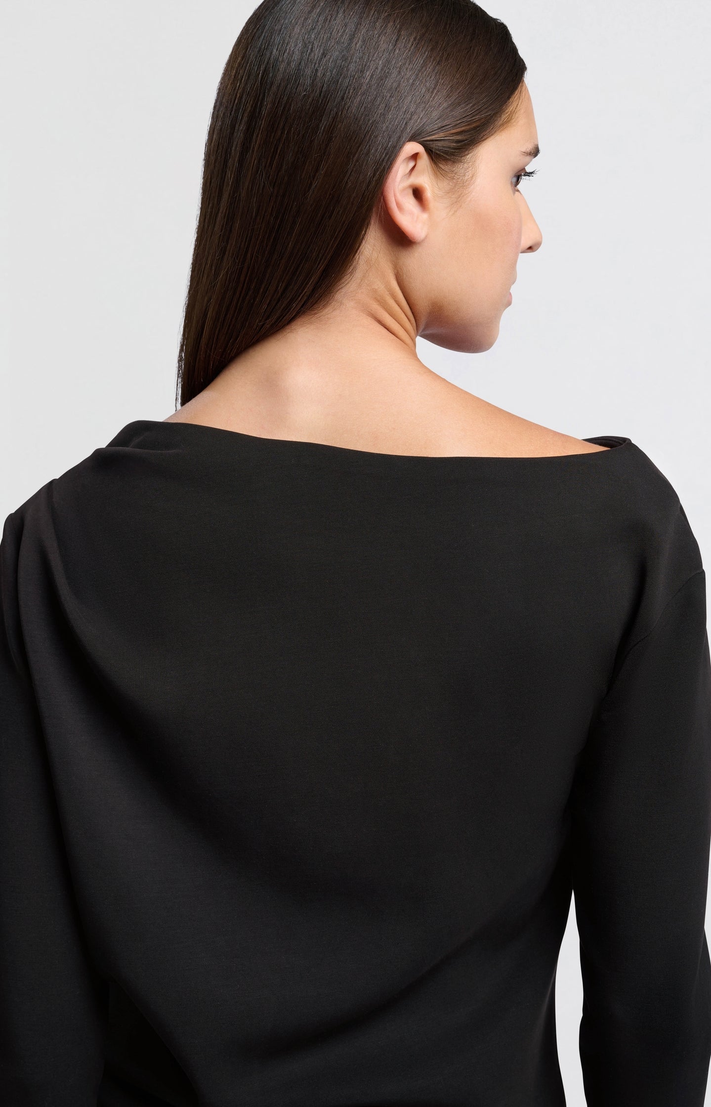 Off-shoulder top with long sleeves