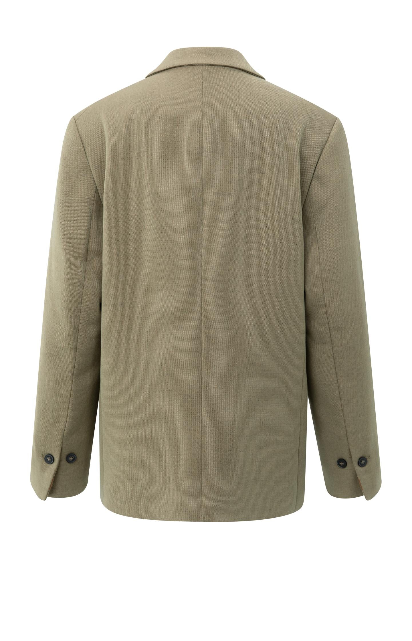 Oversized blazer with sleeve tape detail