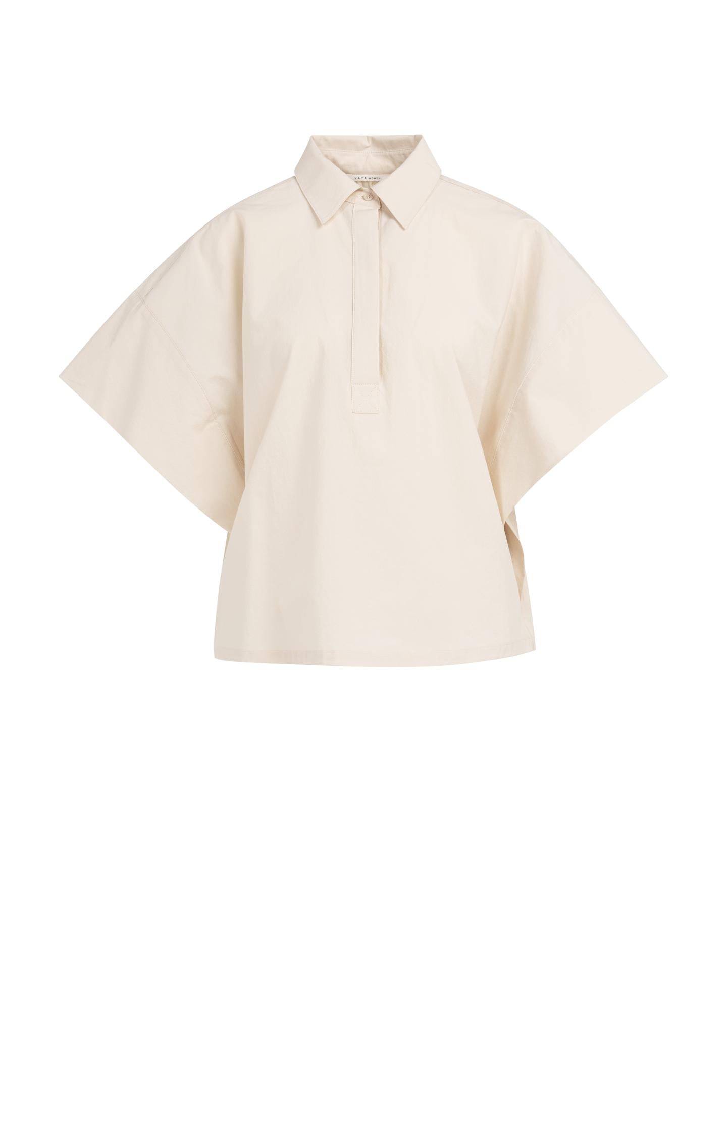 Oversized blouse with sleeve detail - Type: product