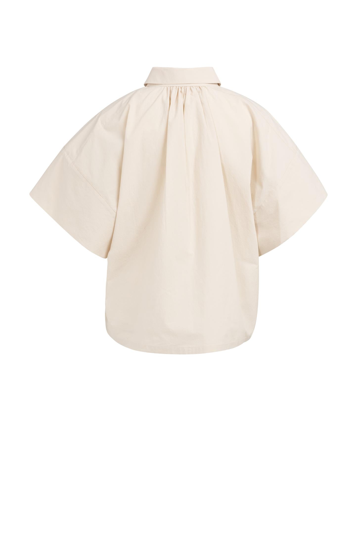 Oversized blouse with sleeve detail