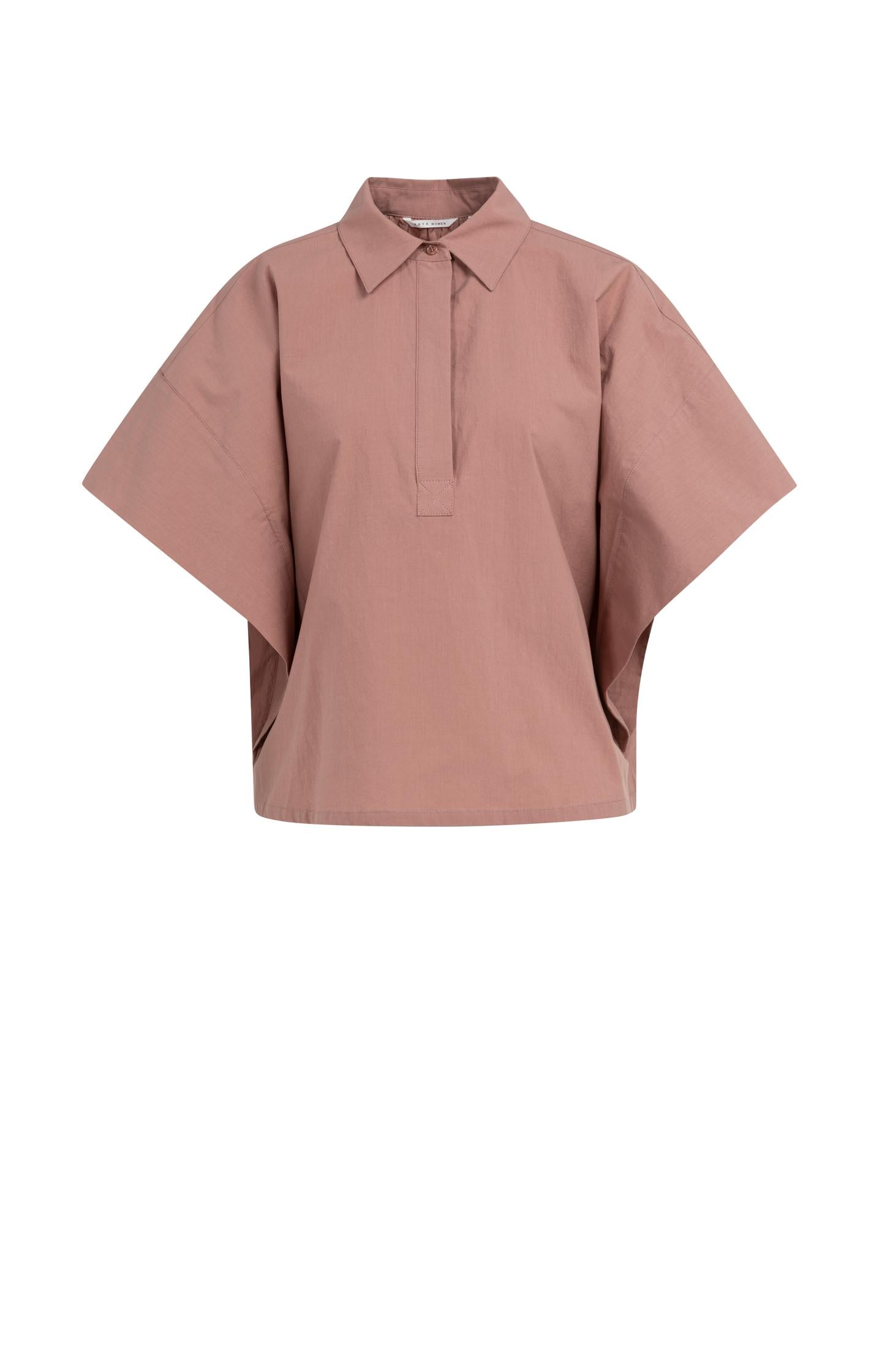 Oversized blouse with sleeve detail - Type: product