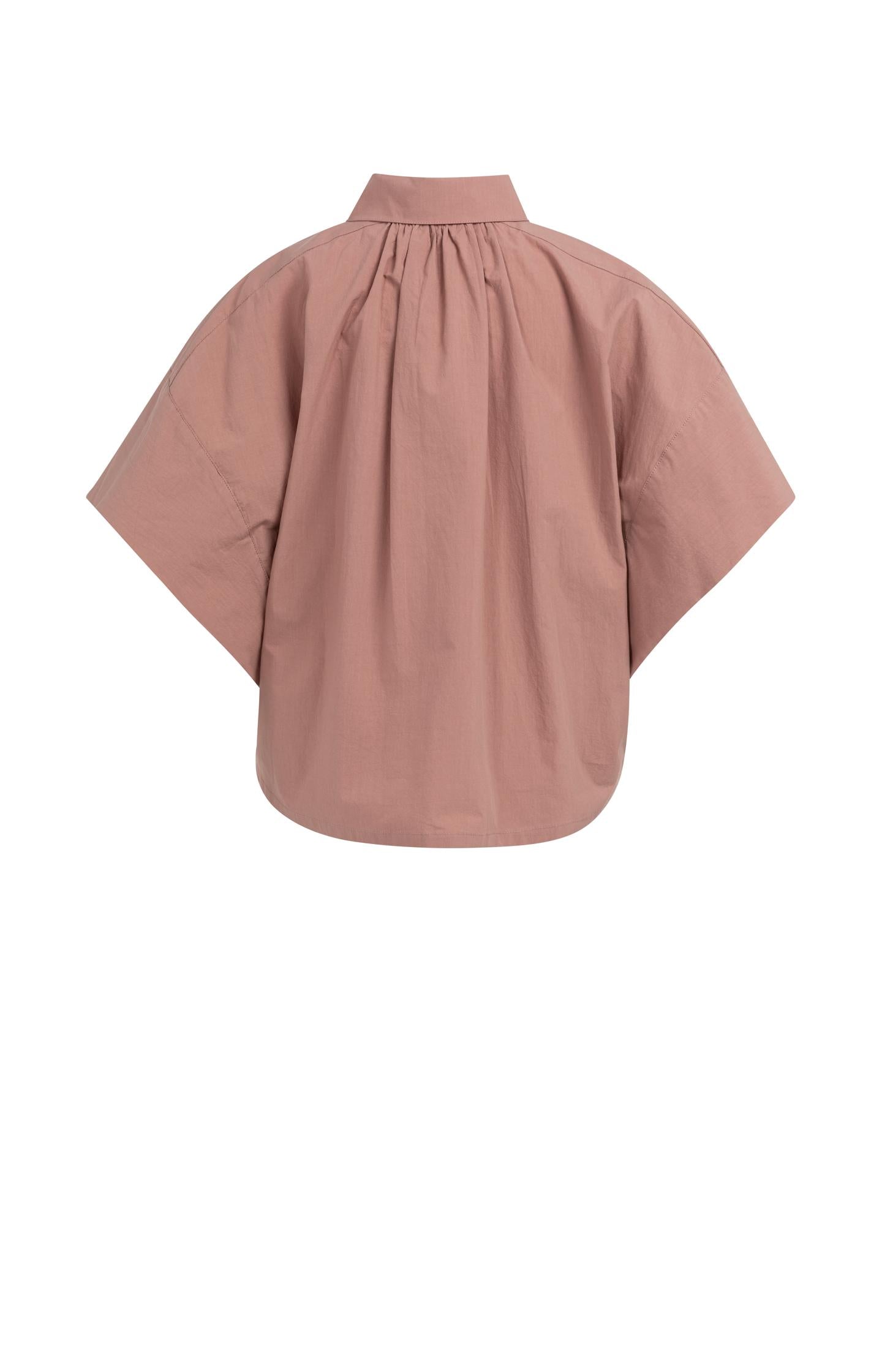 Oversized blouse with sleeve detail