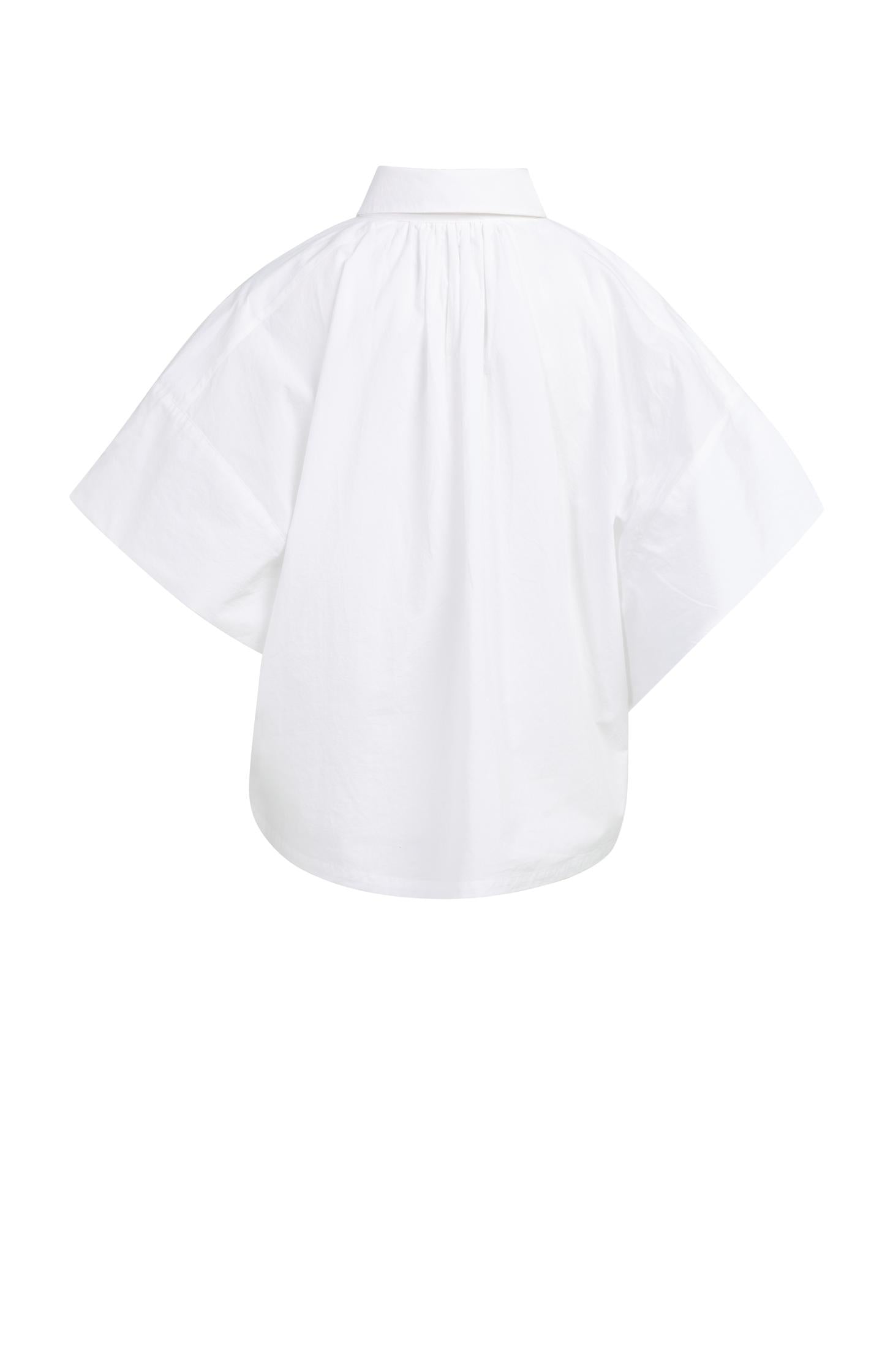 Oversized blouse with sleeve detail