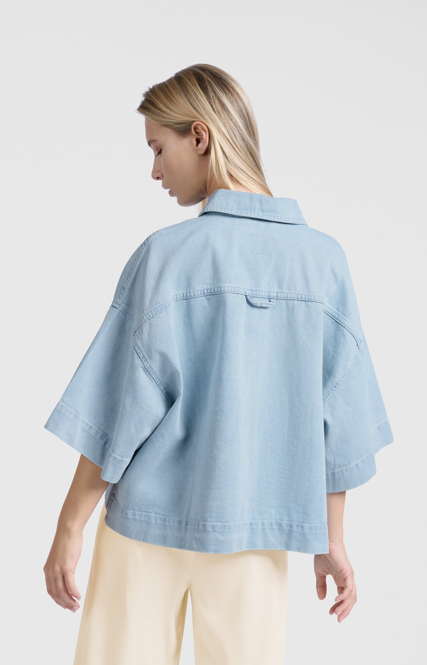Oversized denim jacket