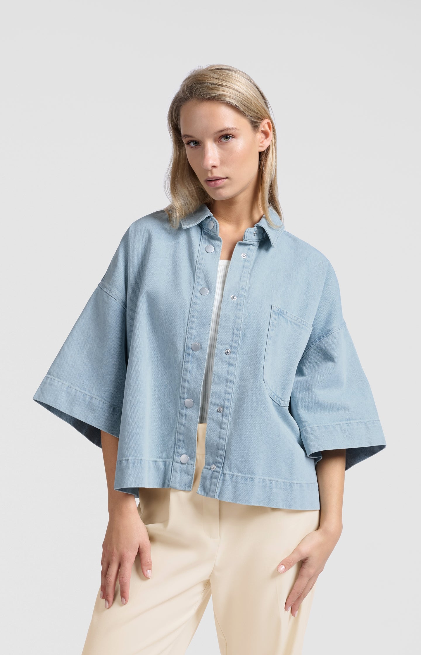 Oversized denim jacket