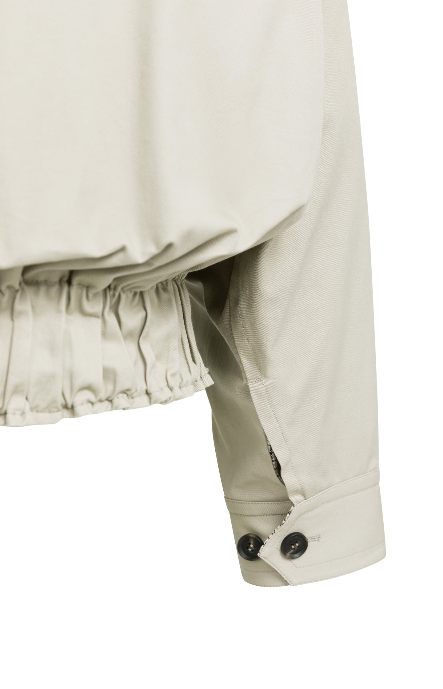 Oversized jacket with stand collar