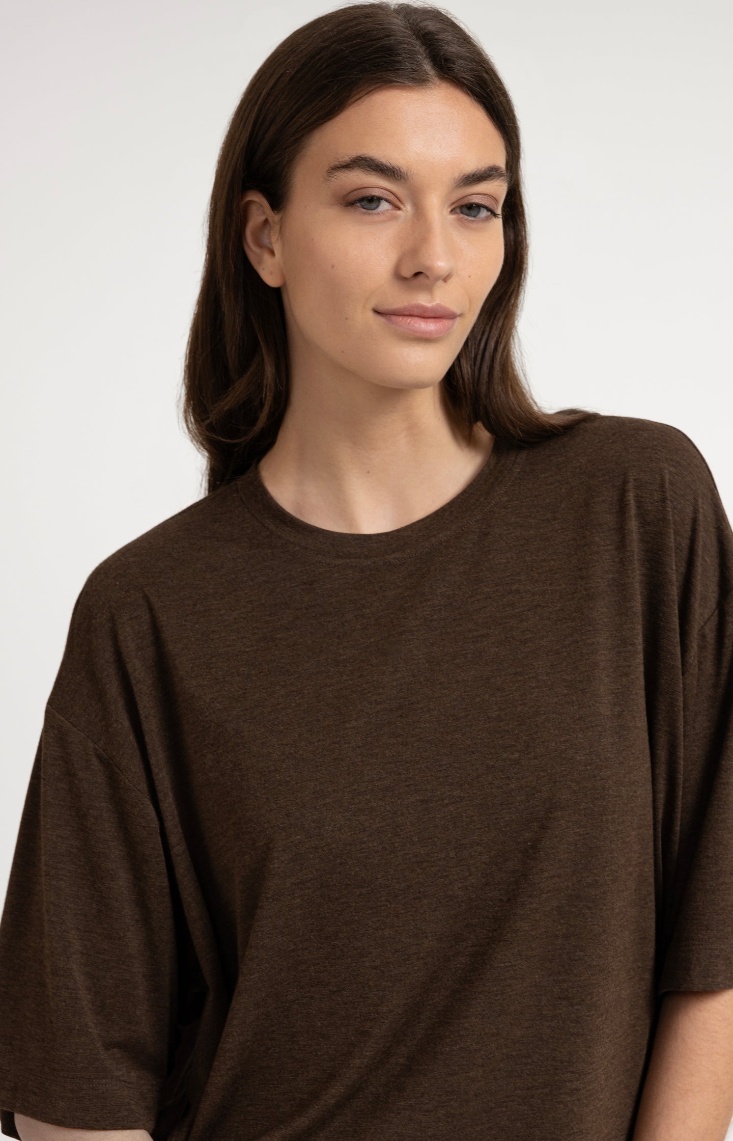 Oversized jersey top with balloon back detail