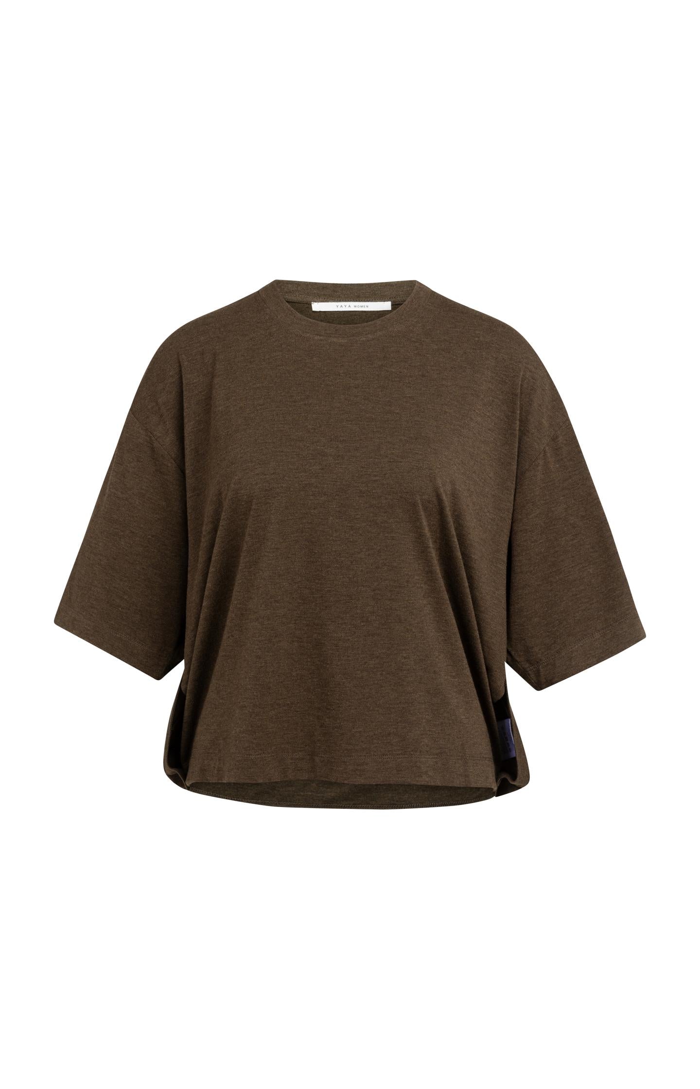 Oversized jersey top with balloon back detail