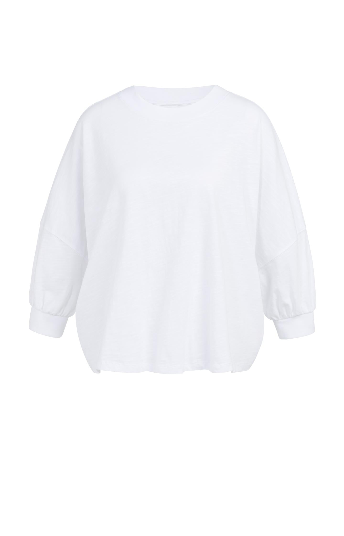 Oversized jersey top with elasticated cuffs