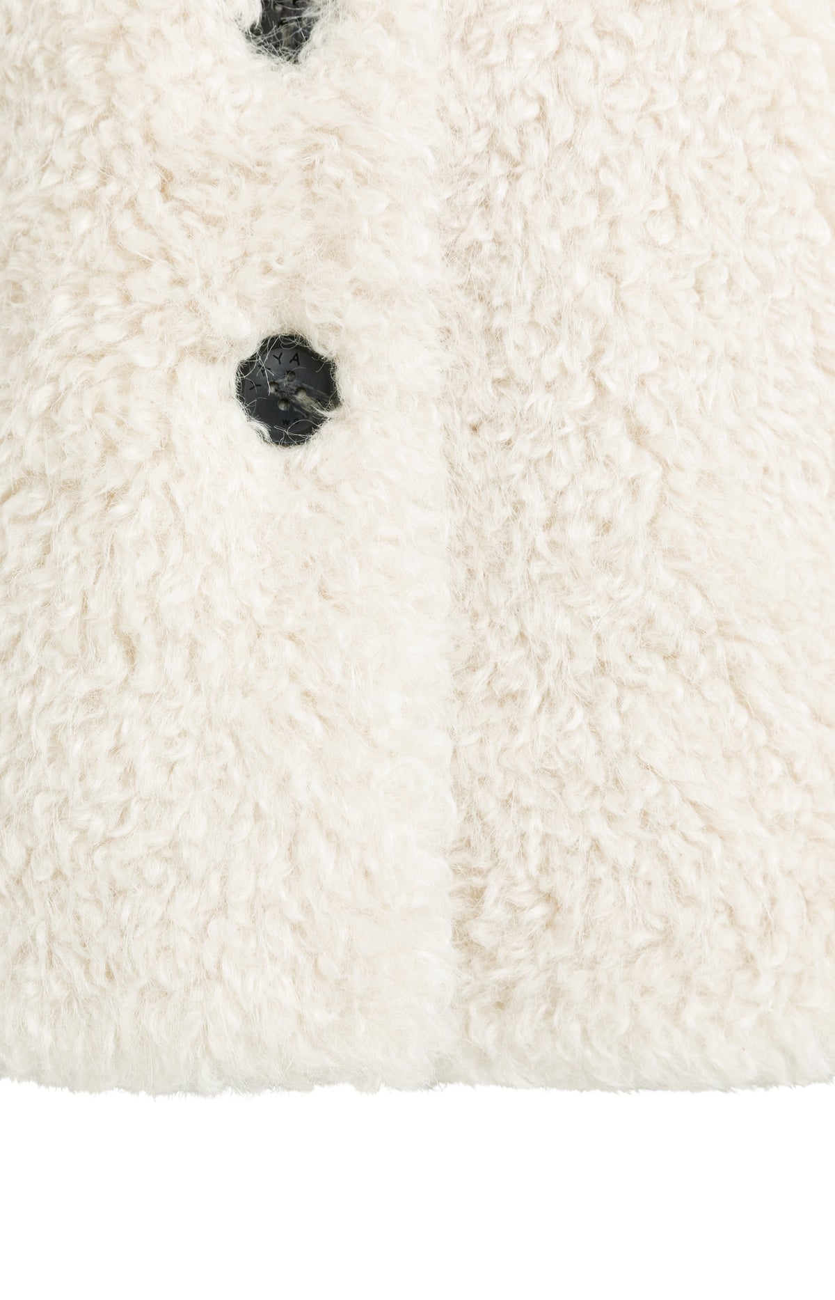 Oversized short faux fur jacket