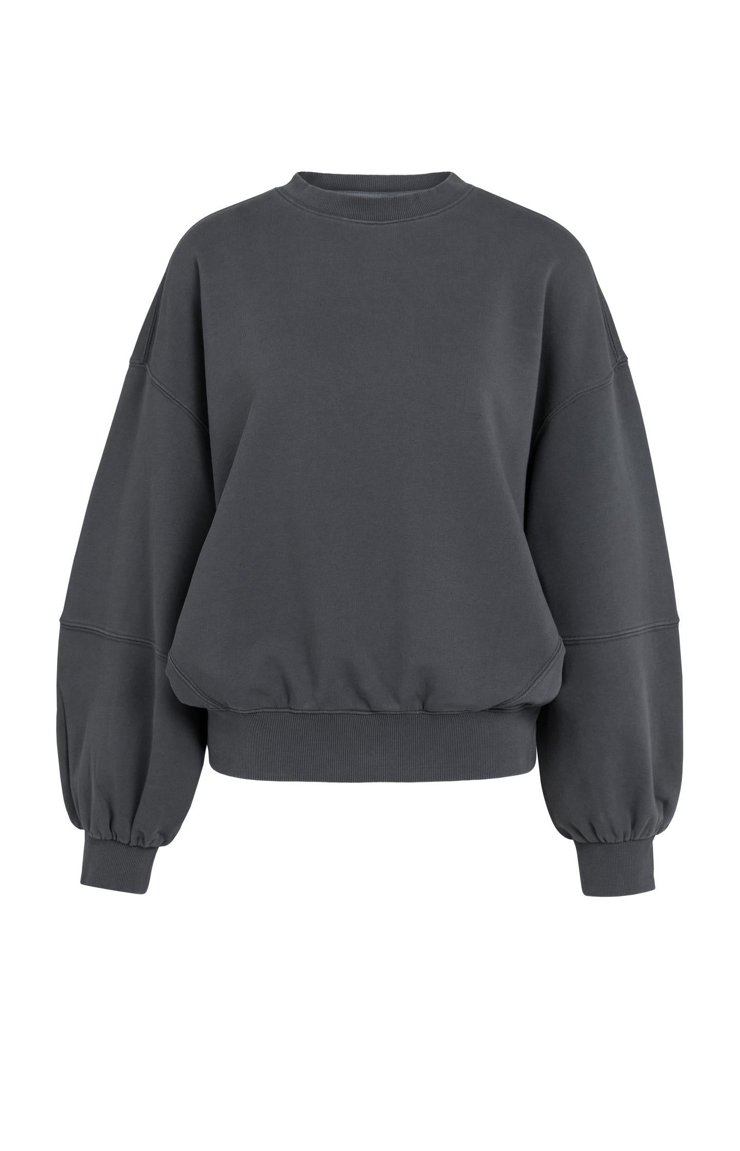 Pull oversize avec manches ballon et fini délavé