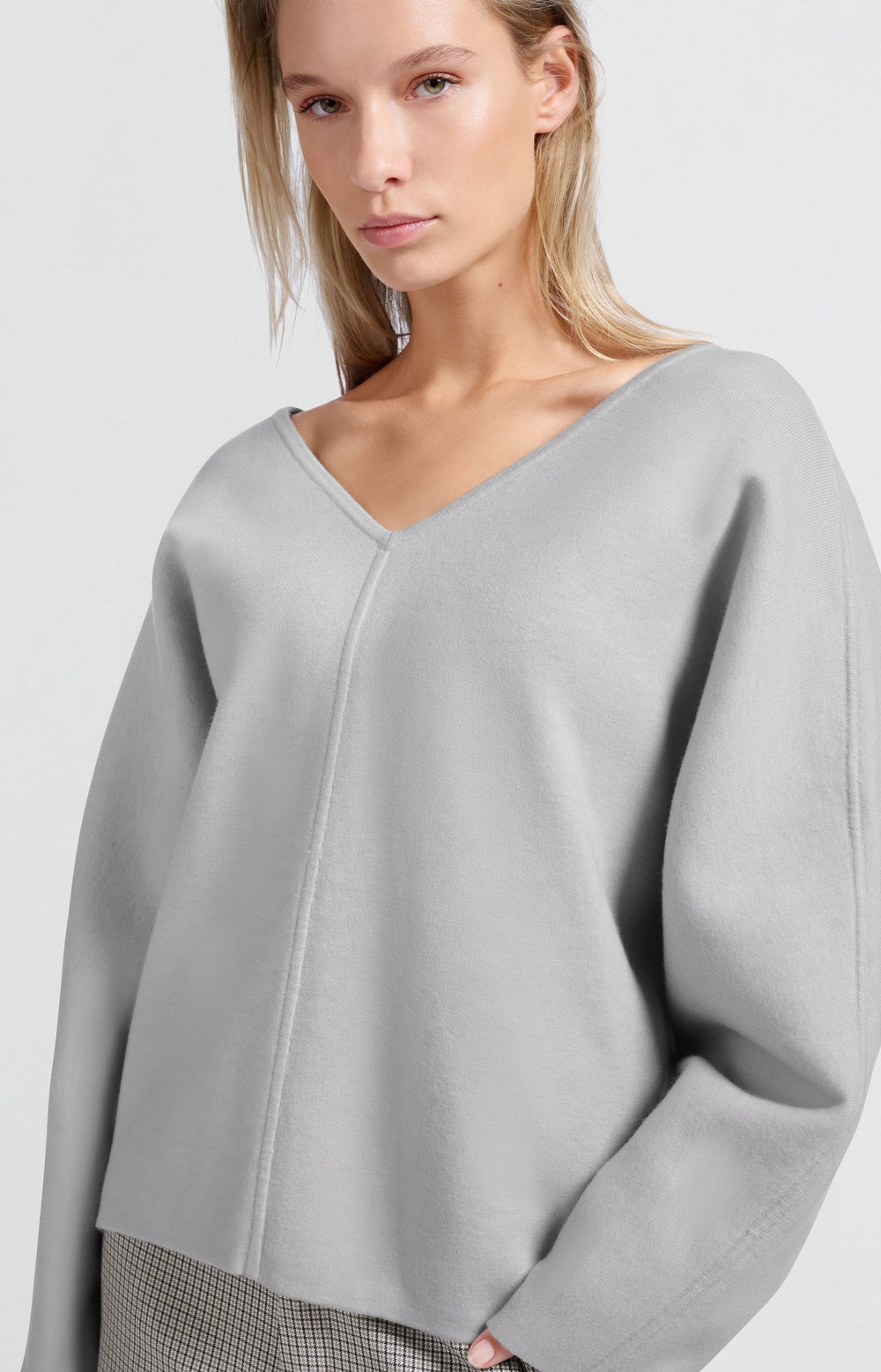 Bat sleeve Oversized Pullover - Dark Grey