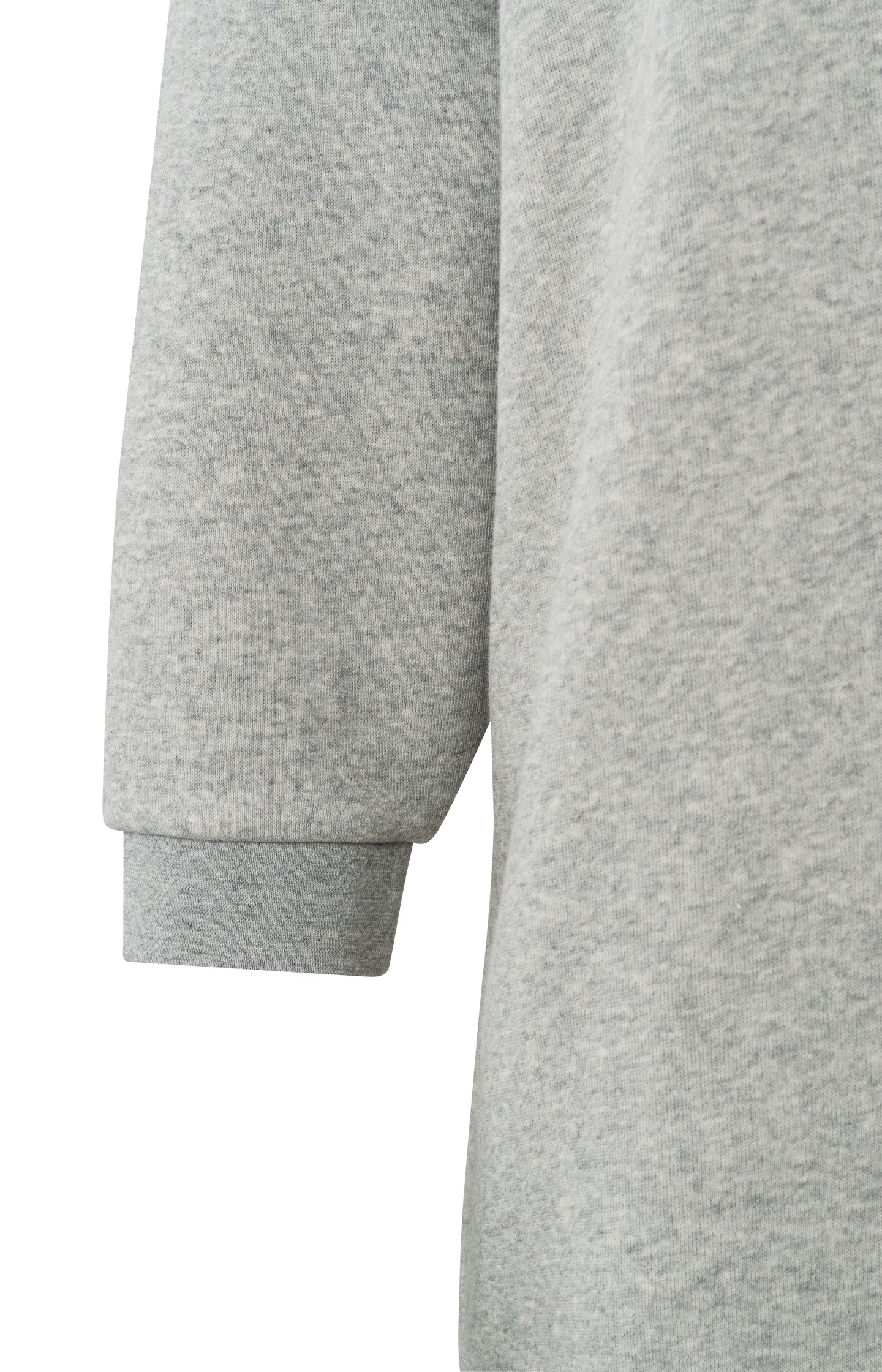 Oversized sweatshirt with crewneck and long sleeves