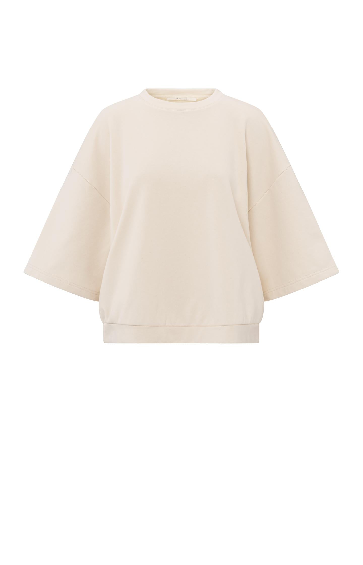 Oversized sweatshirt with short, wide sleeves - Type: product