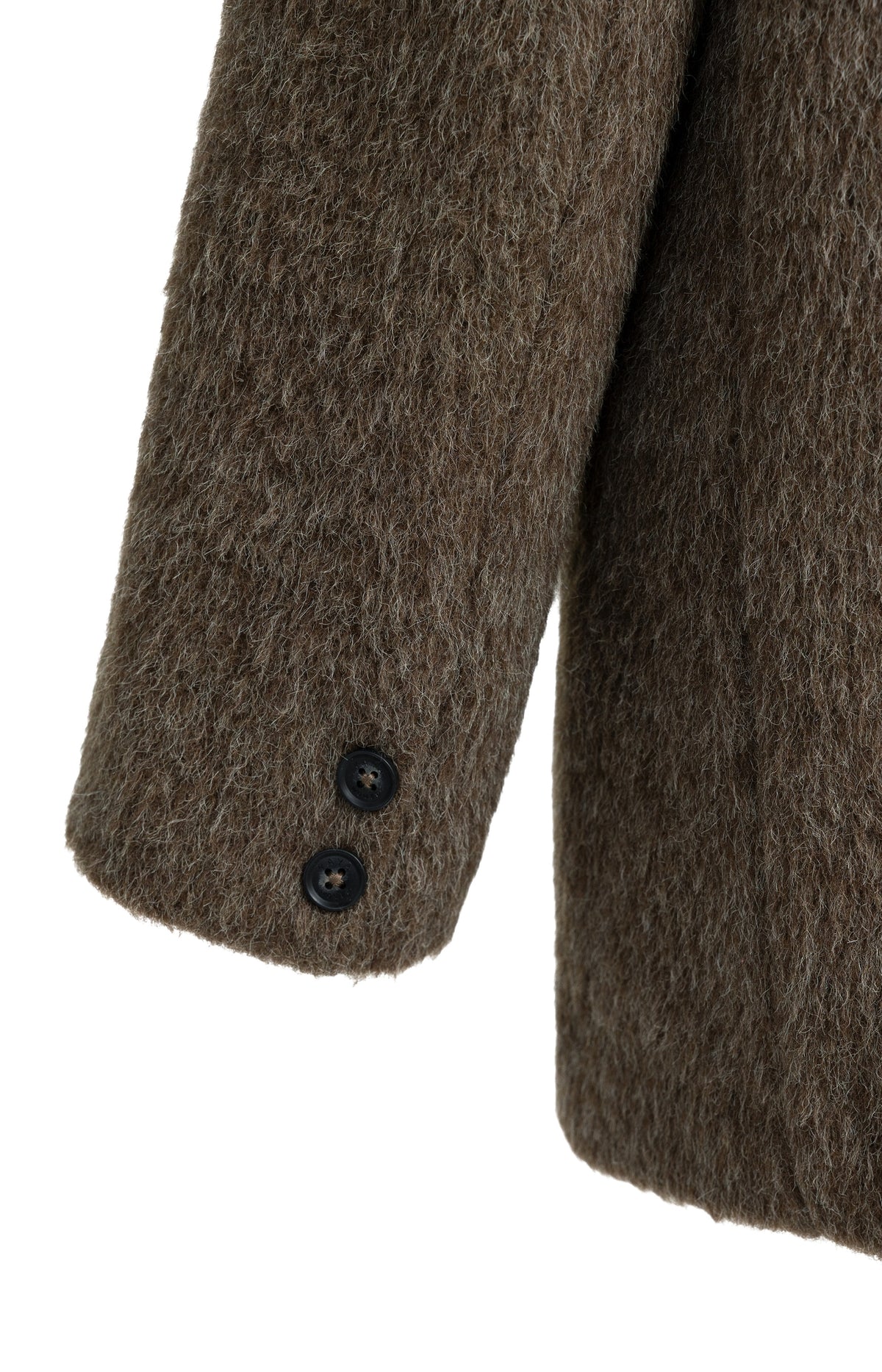 Oversize-Blazerjacke aus einer Wollmischung - Cocoa Brown Melange