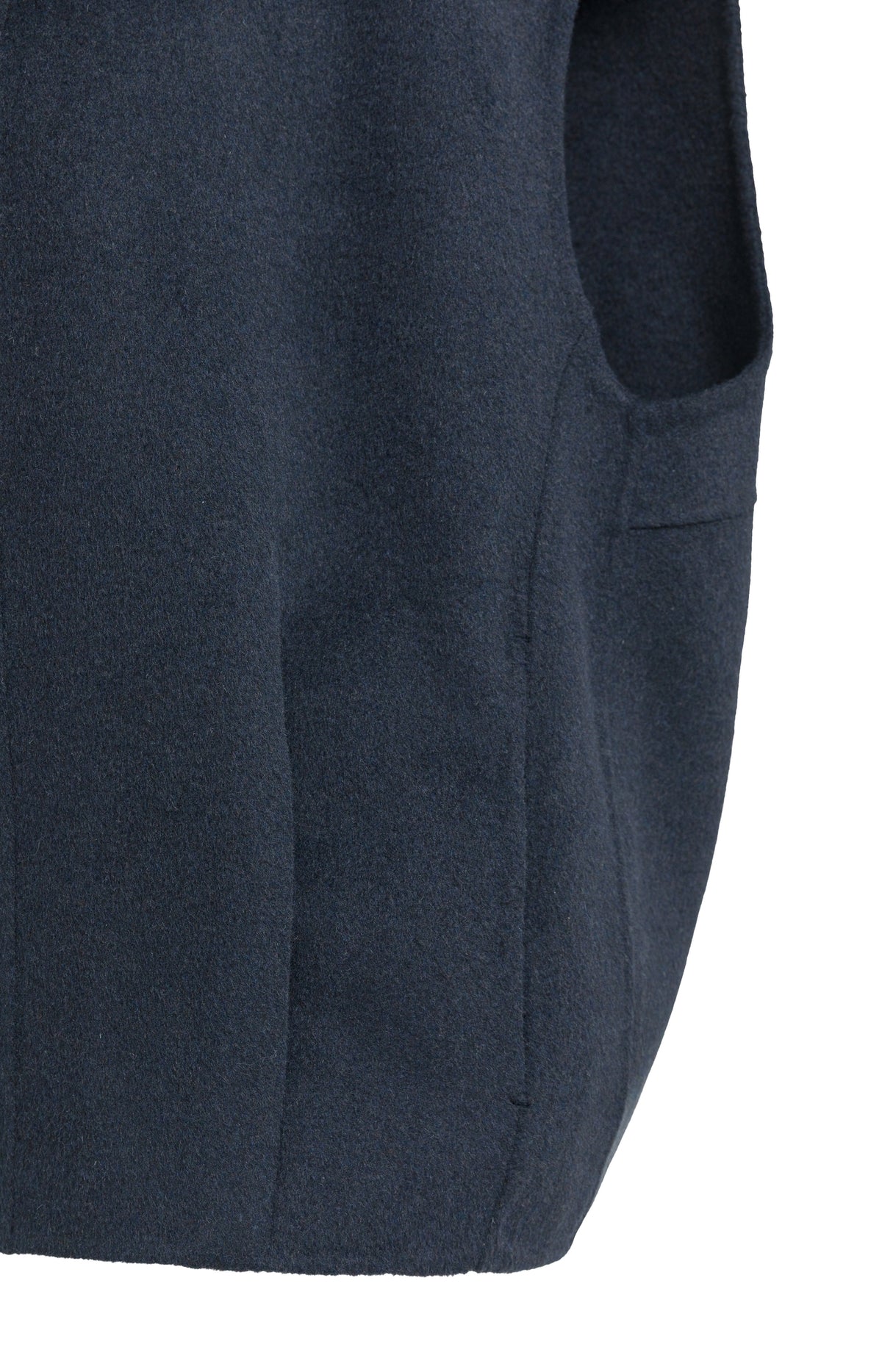 Oversized wool blend bodywarmer