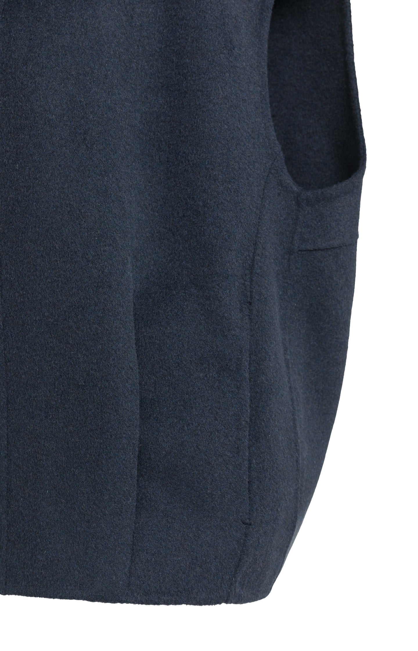Oversized wool blend bodywarmer