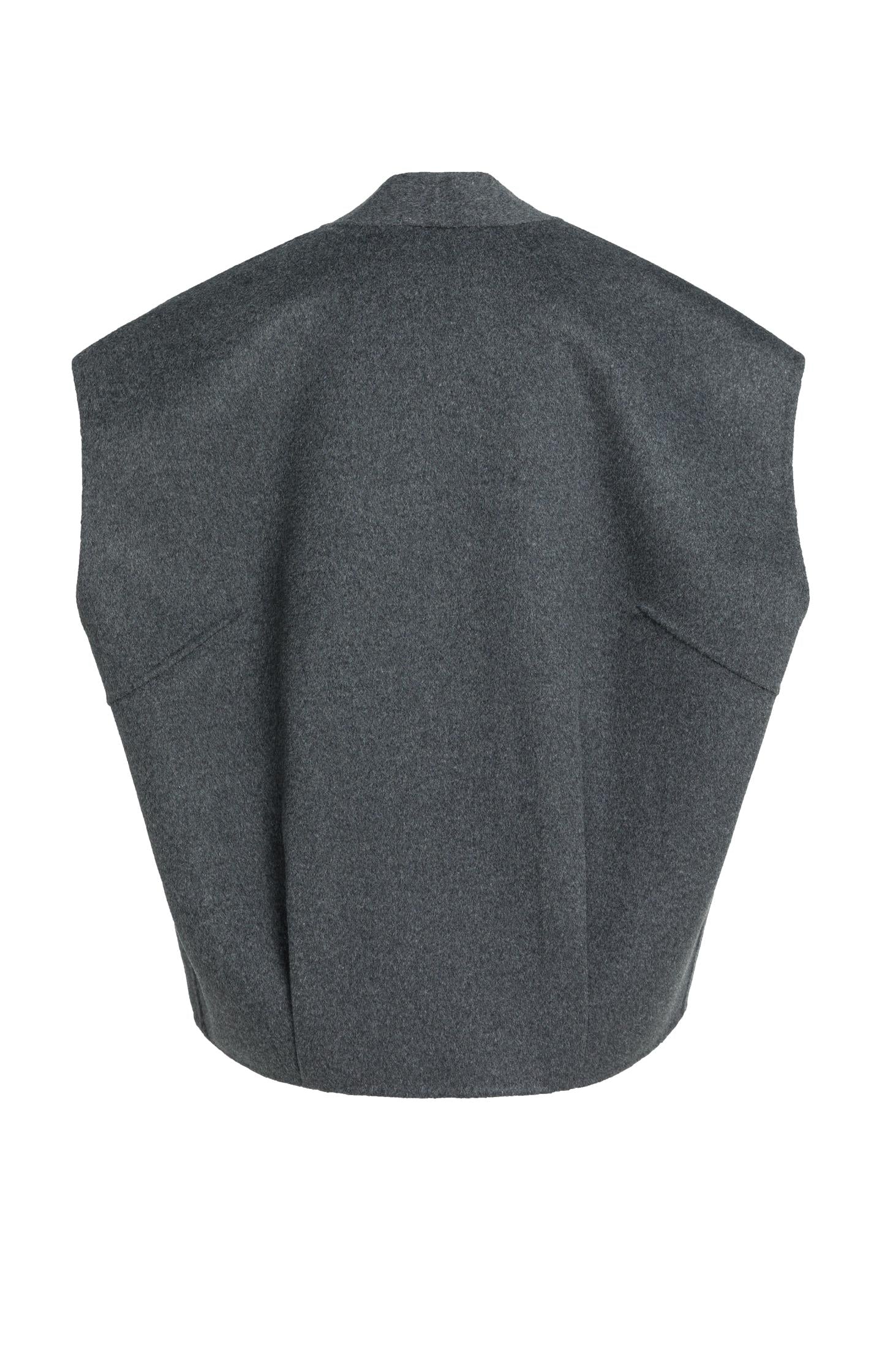 Oversized wool blend bodywarmer