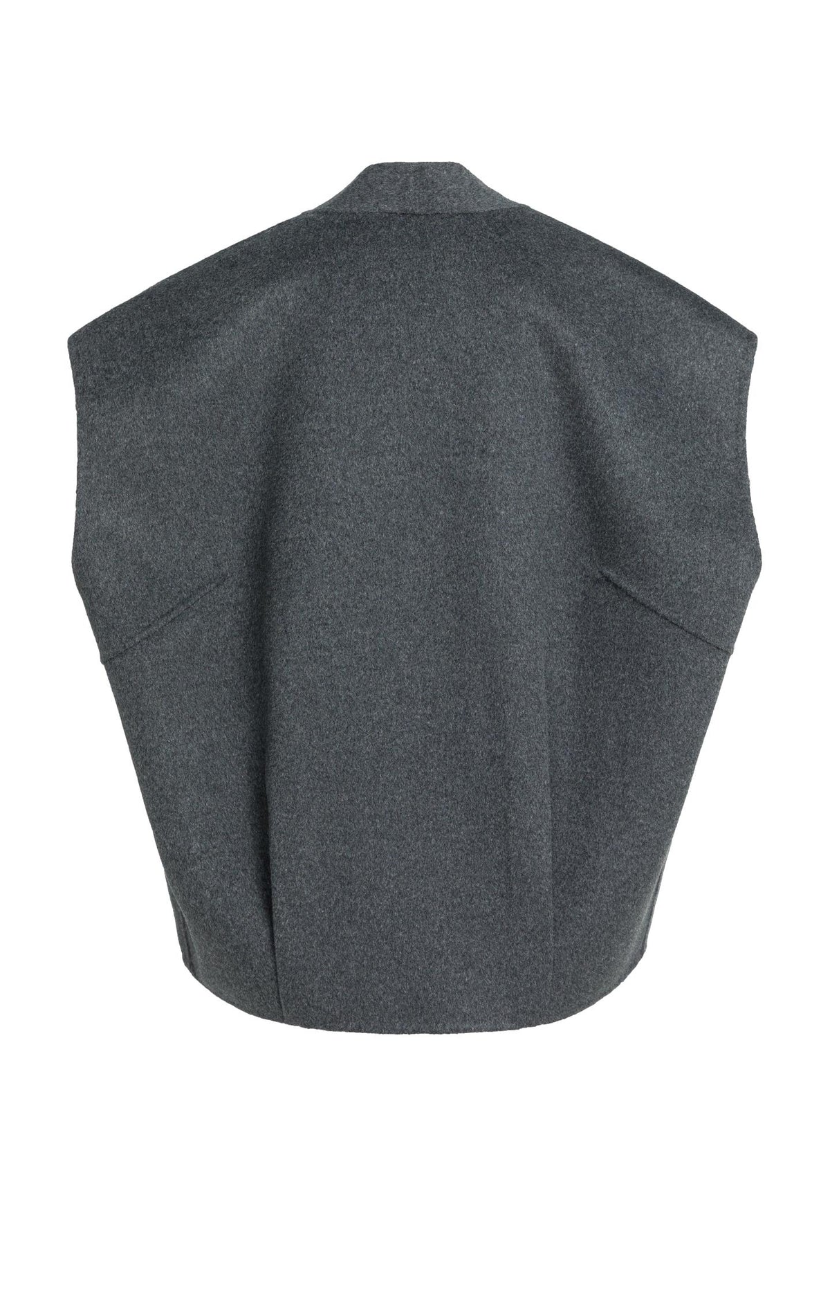Oversized wool blend bodywarmer