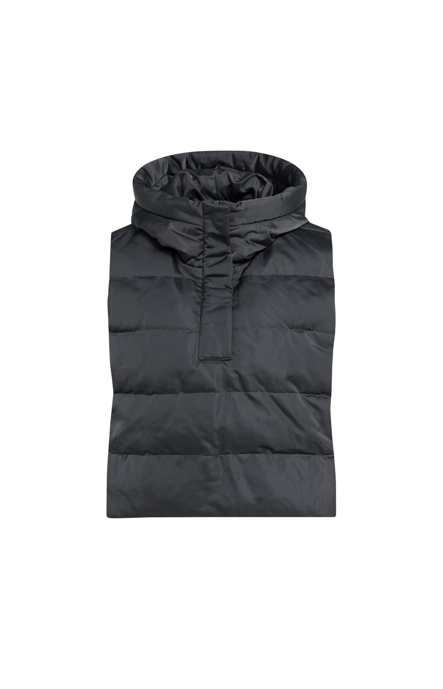 Padded bodywarmer with hood - Type: product