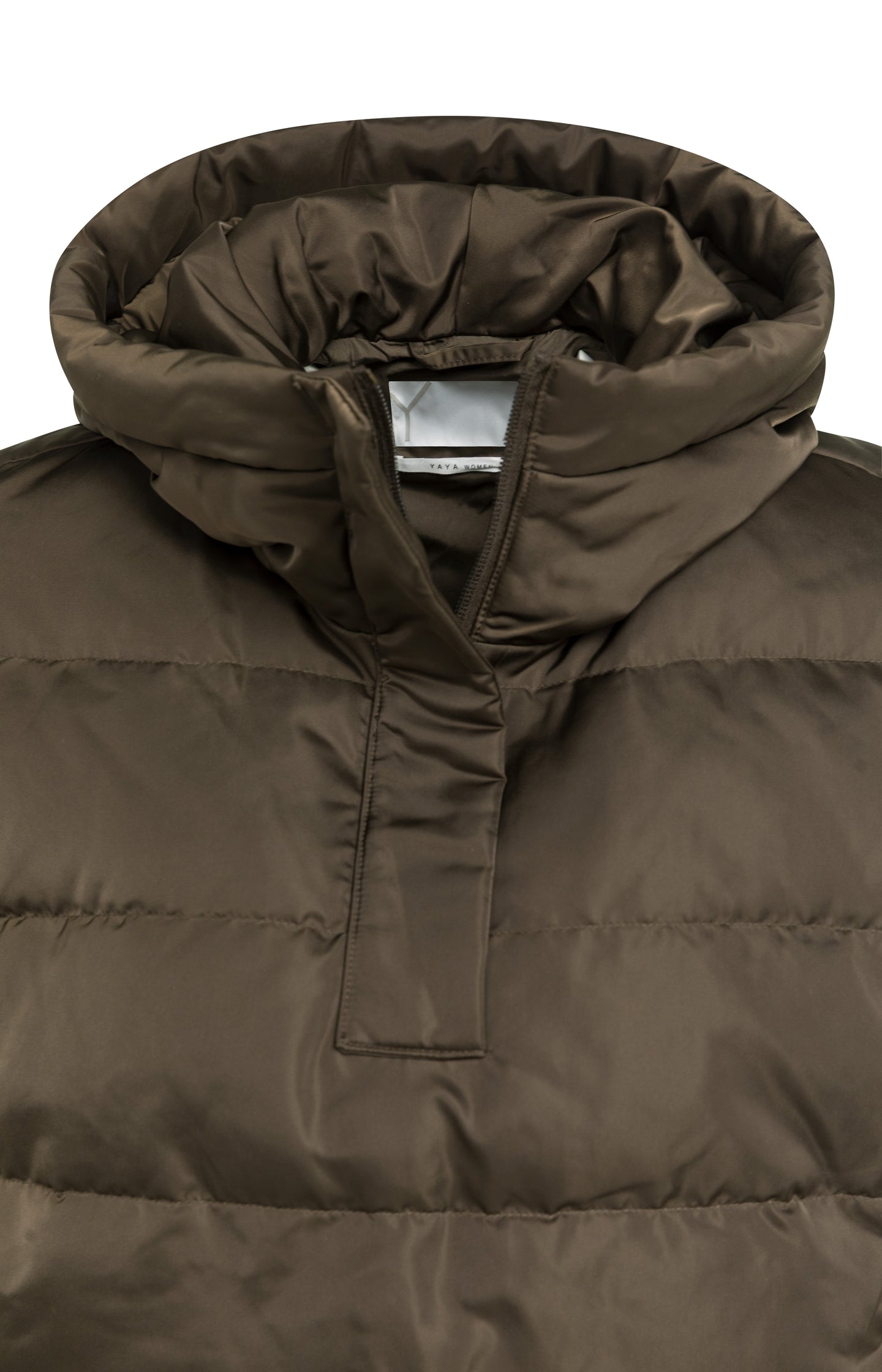 Padded bodywarmer with hood
