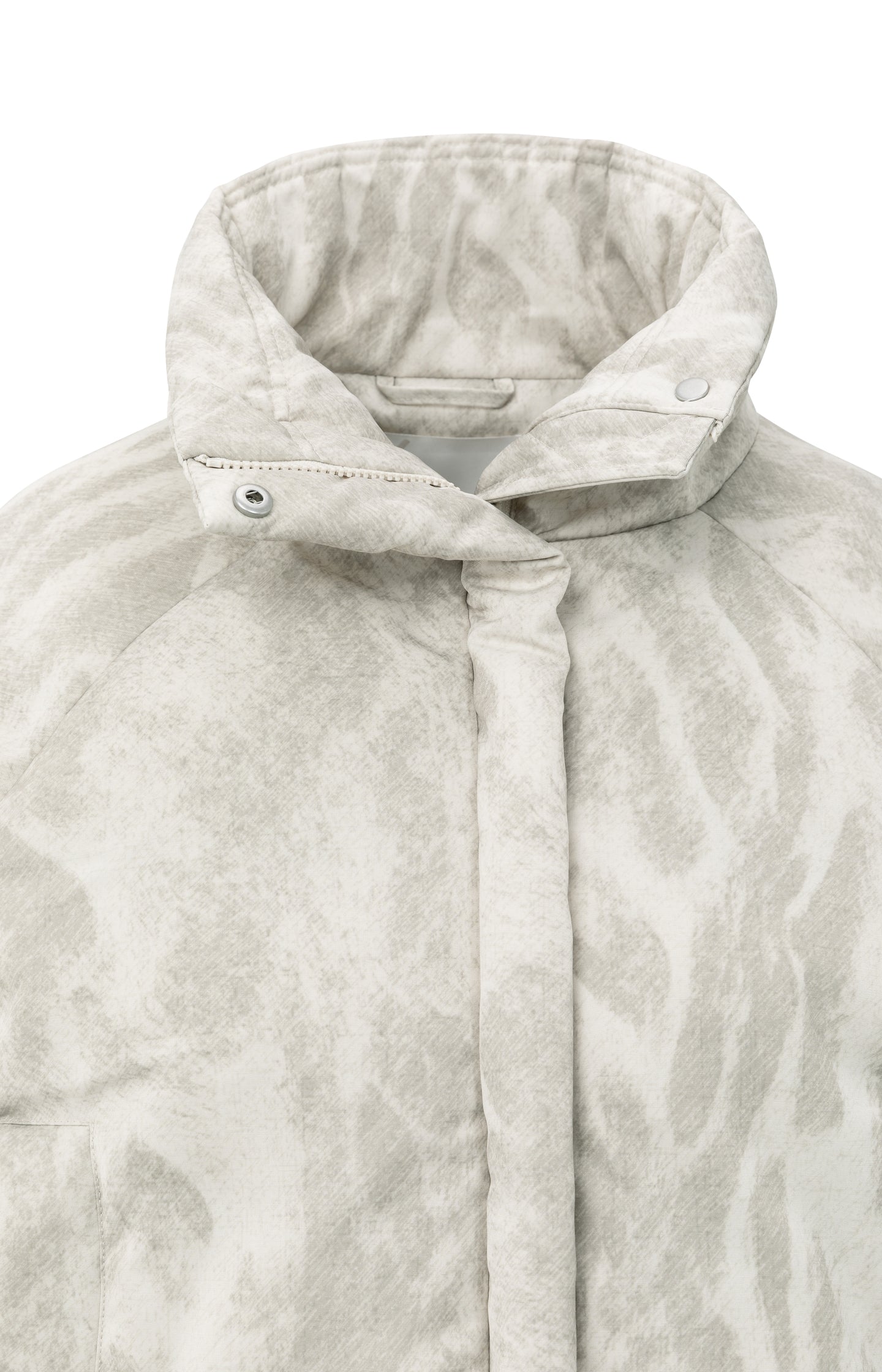 Padded jacket with abstract all-over print