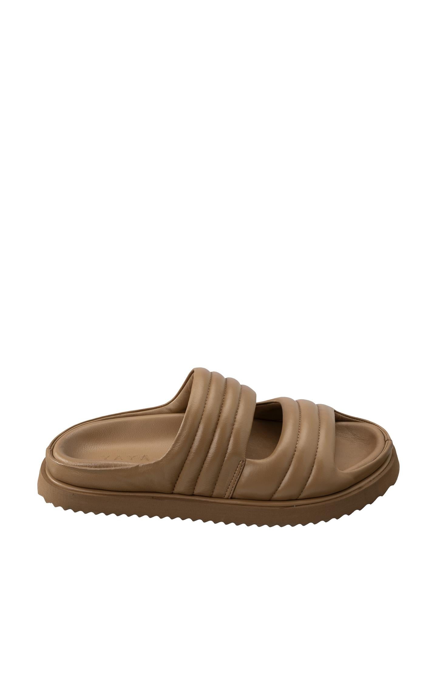 Padded sandals with wide straps