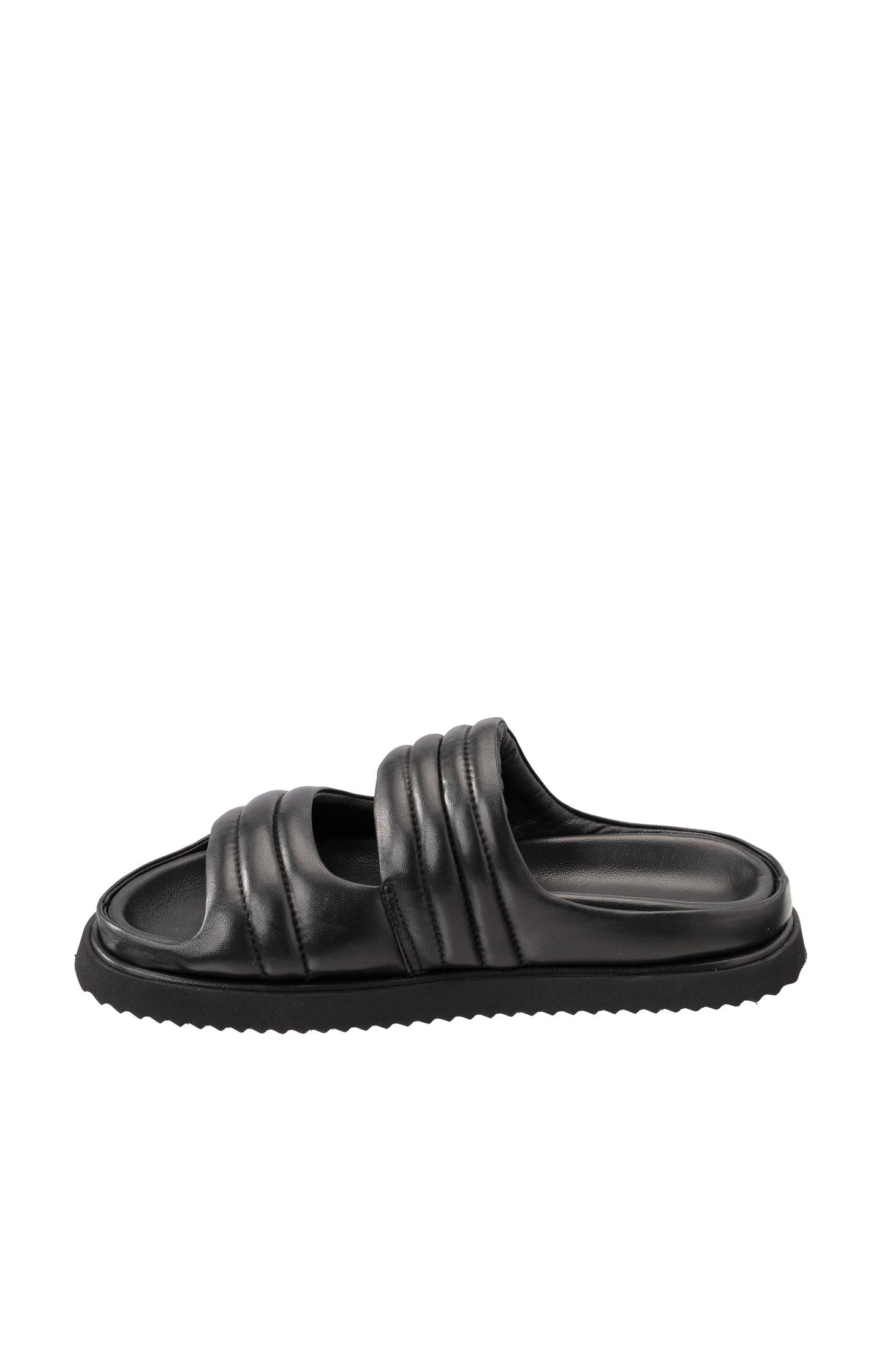 Padded sandals with wide straps