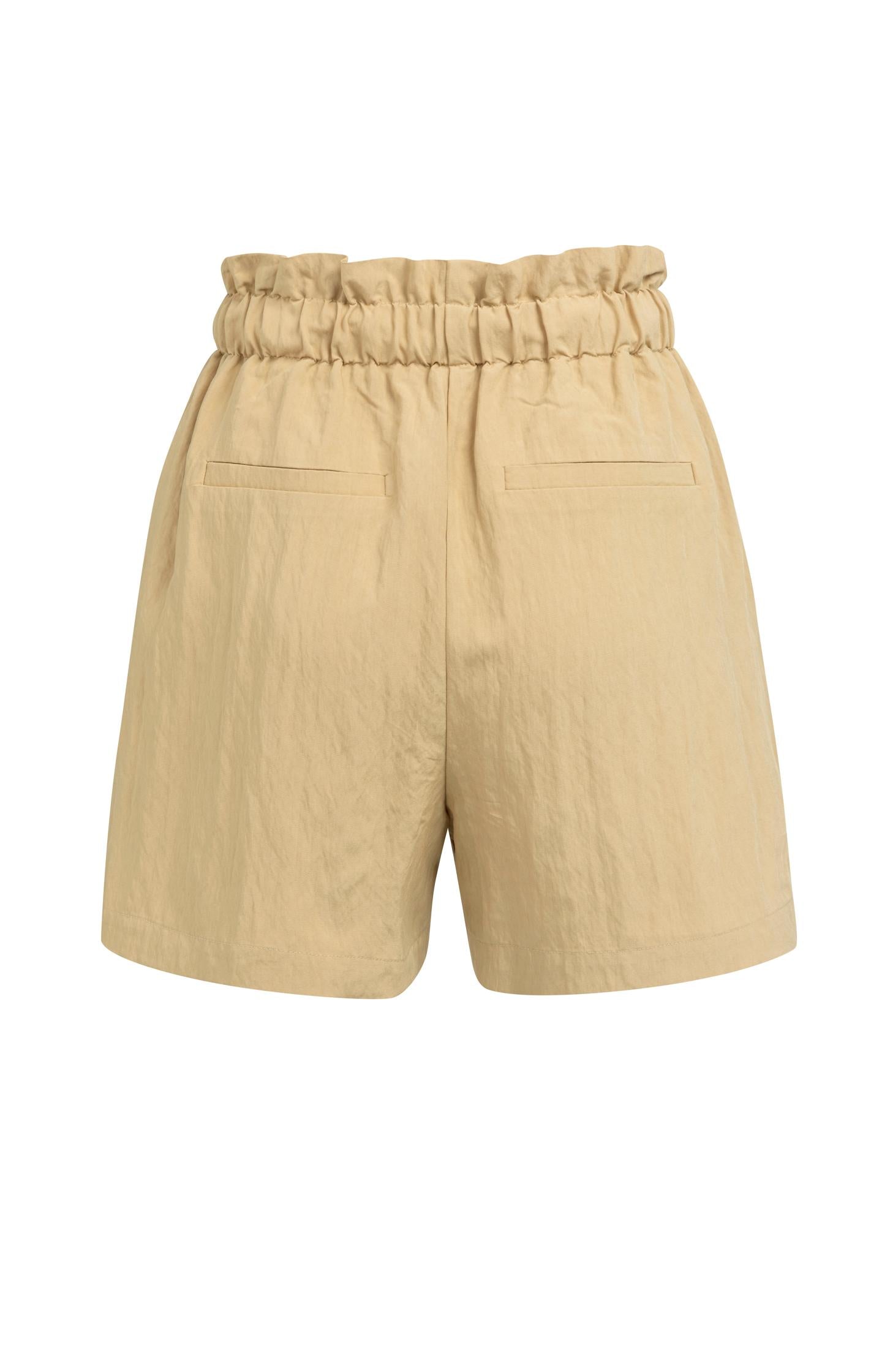 Paperbag bermuda with cargo pockets