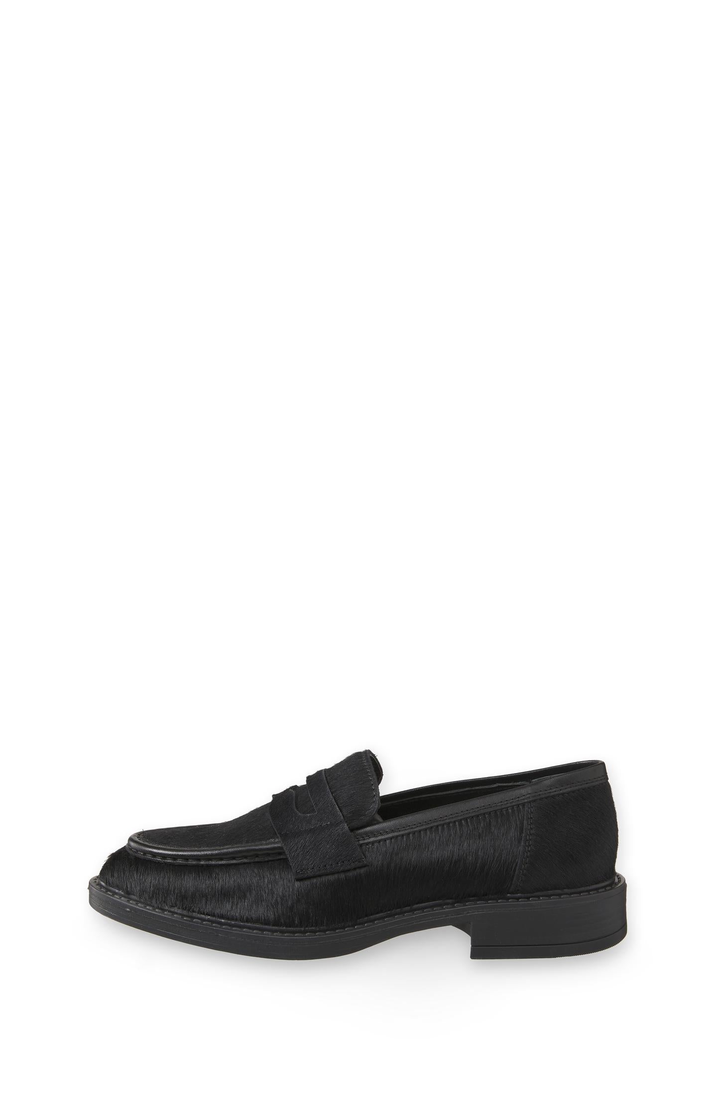 Pony hair loafers