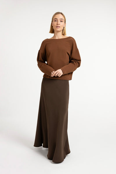 Sweater with V-neck and twisted detail at the back - Type: video