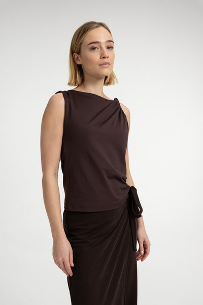 Top with twisted shoulder strap - Type: video