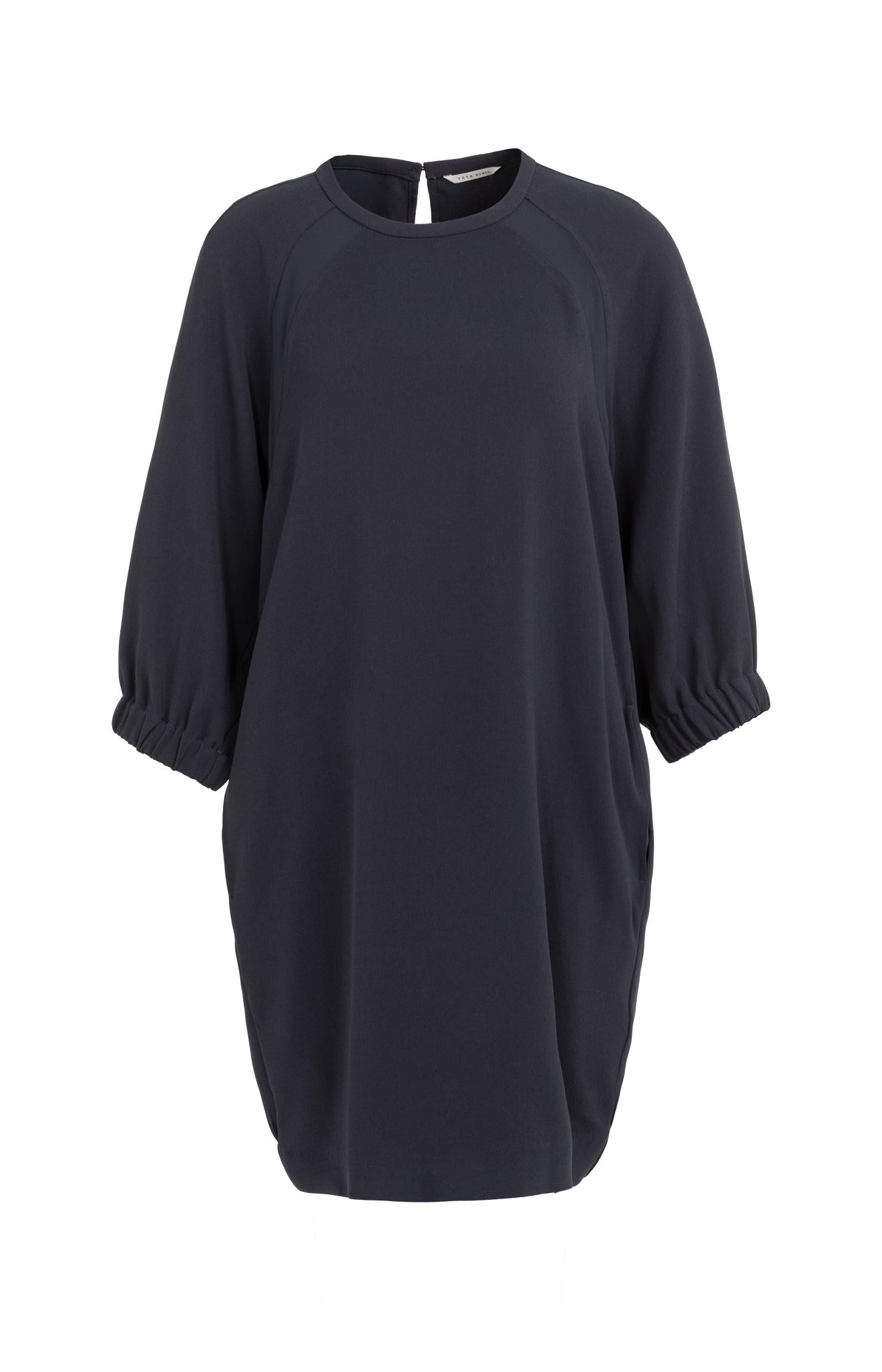 Raglan dress with round neck and tonal inserts - Type: product
